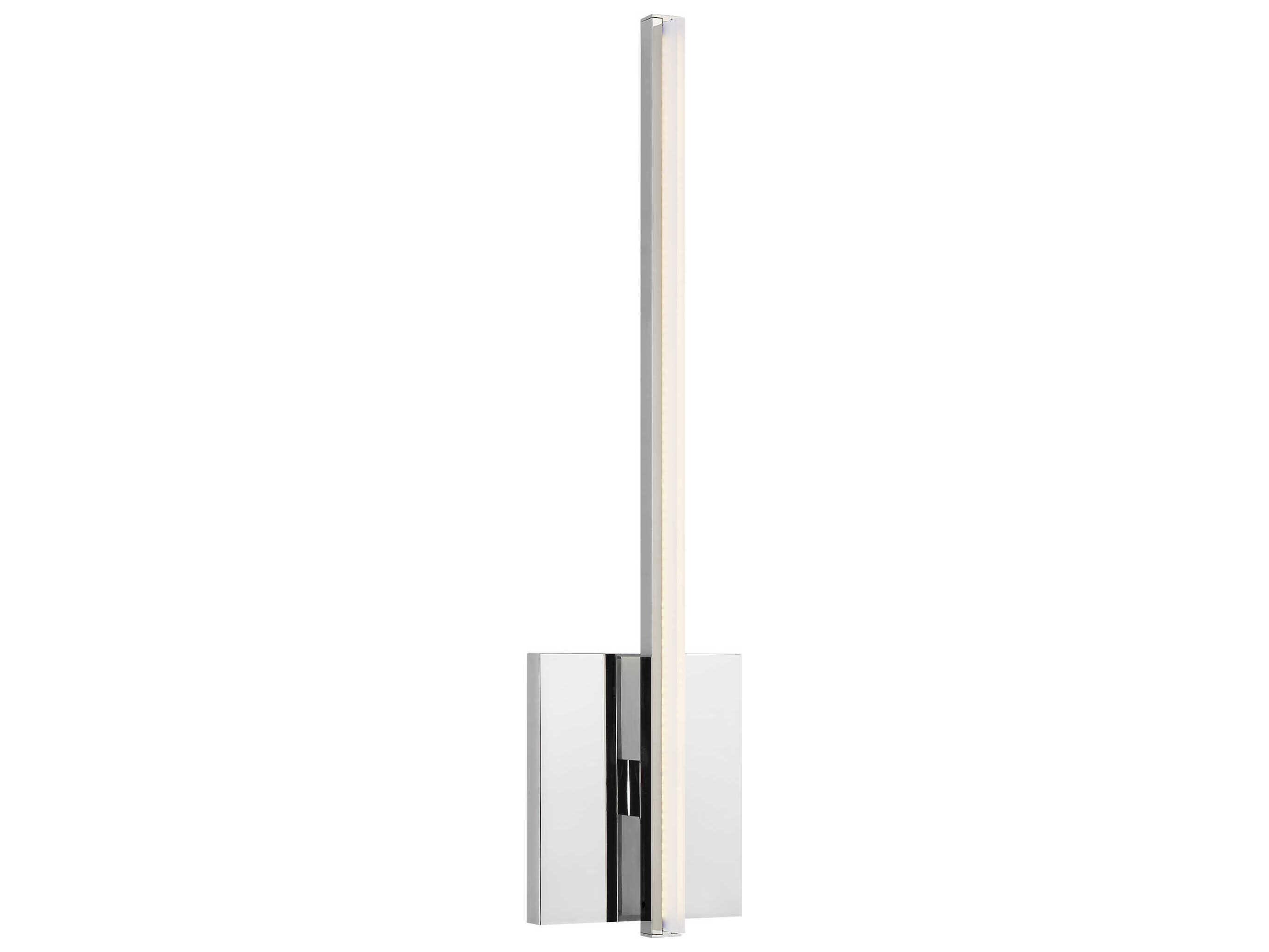 Visual Comfort Modern Kenway 1-Light Chrome Wall Sconce
