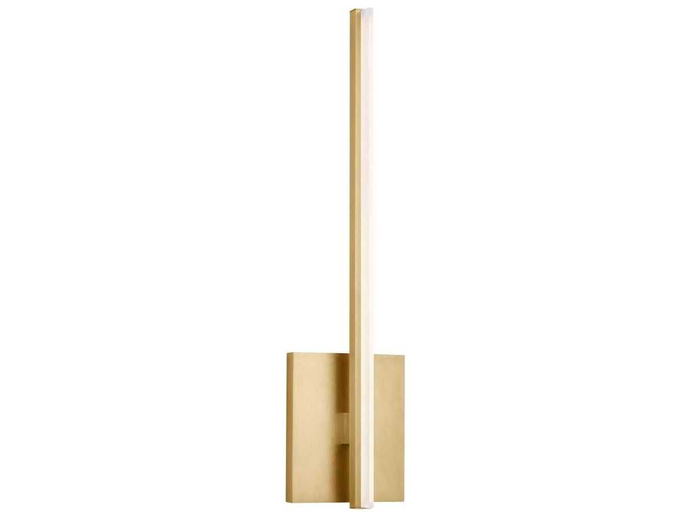Visual Comfort Modern Kenway 1-Light Natural Brass Wall Sconce