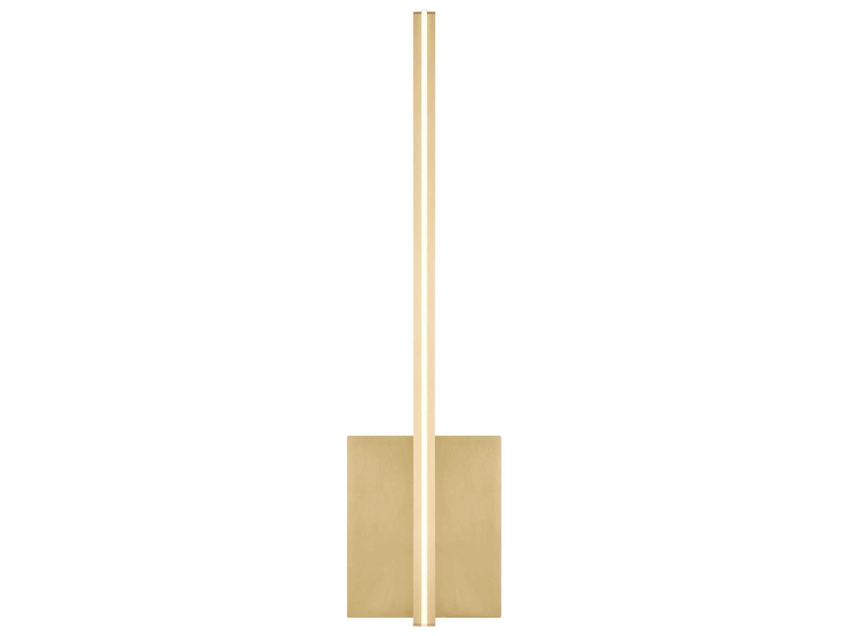 Visual Comfort Modern Kenway 1-Light Natural Brass Wall Sconce