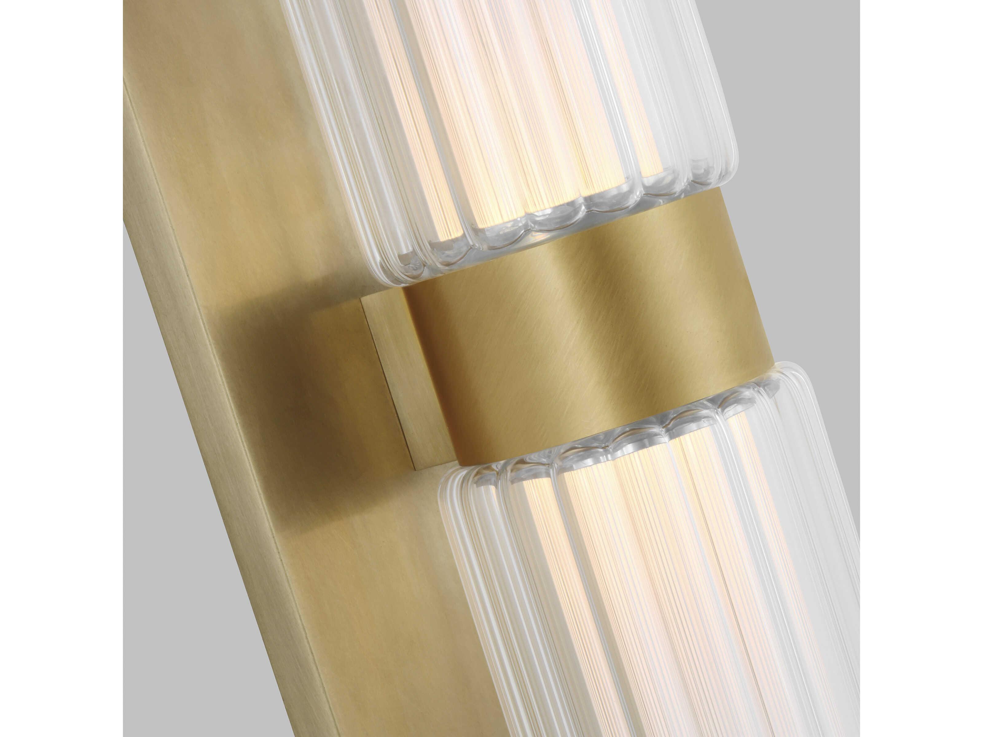 Visual Comfort Modern Langston 1-Light Plated Brass Wall Sconce