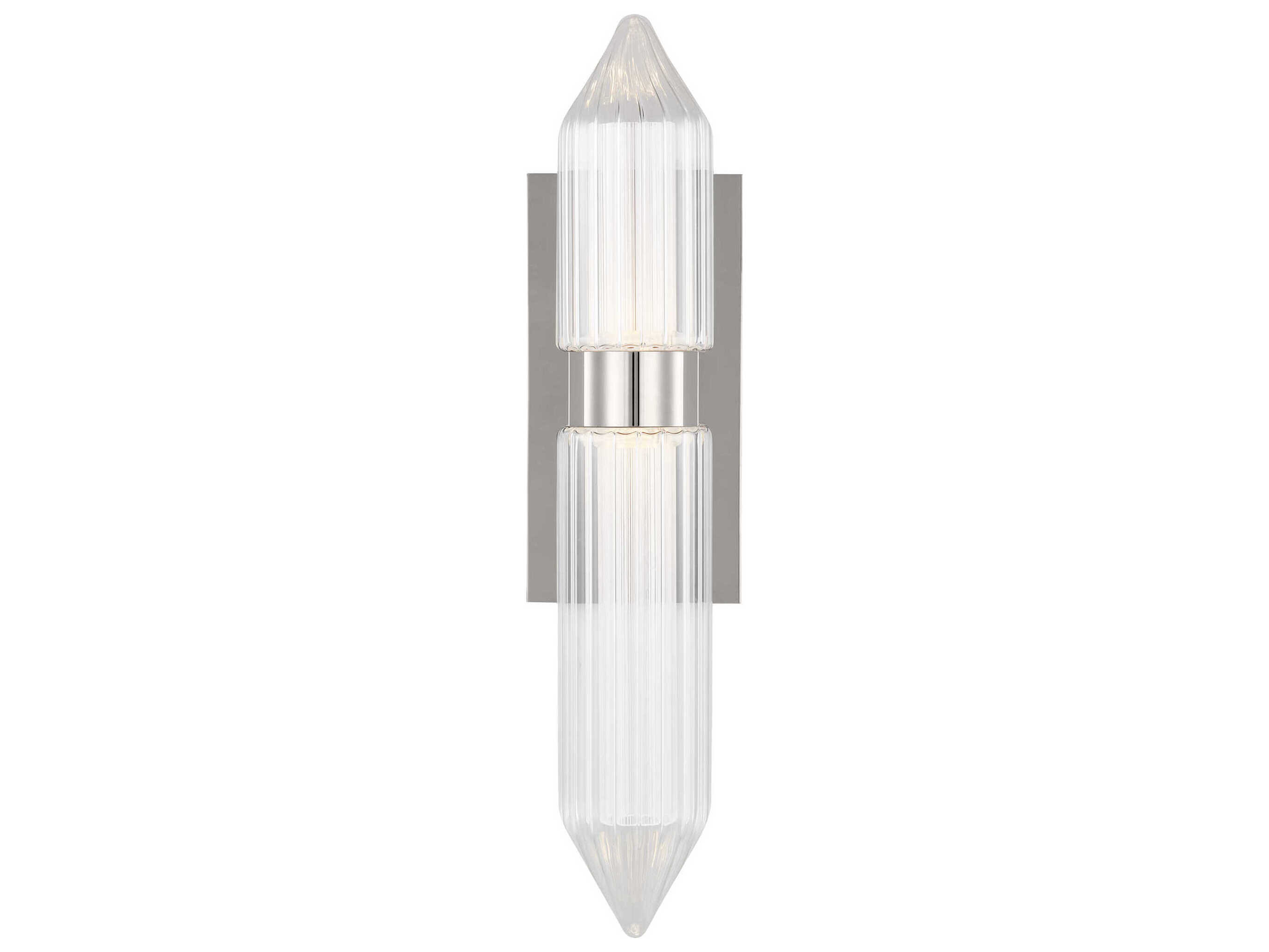 Visual Comfort Modern Langston 1-Light Polished Nickel Wall Sconce