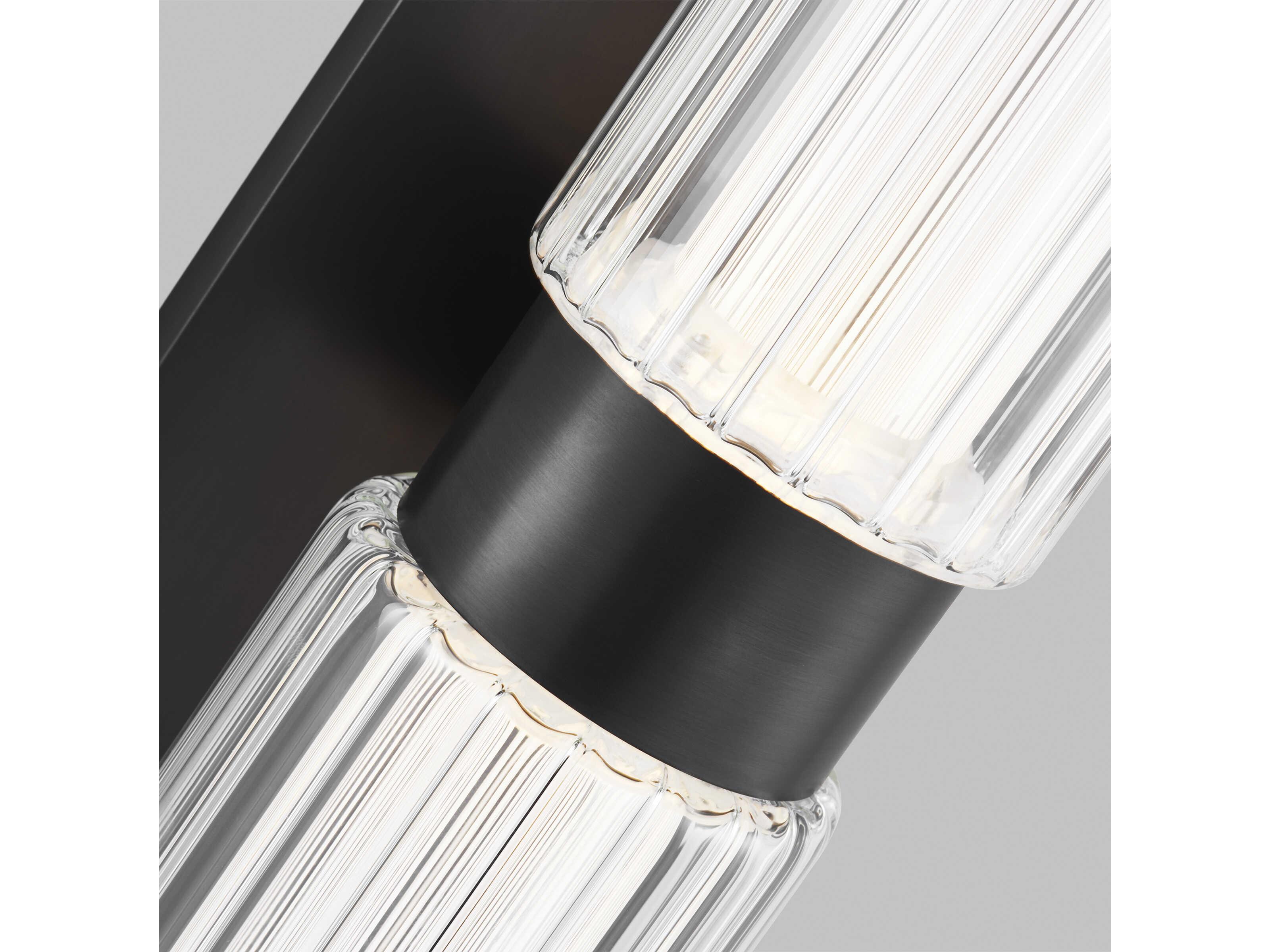 Visual Comfort Modern Langston 1-Light Plated Dark Bronze Wall Sconce