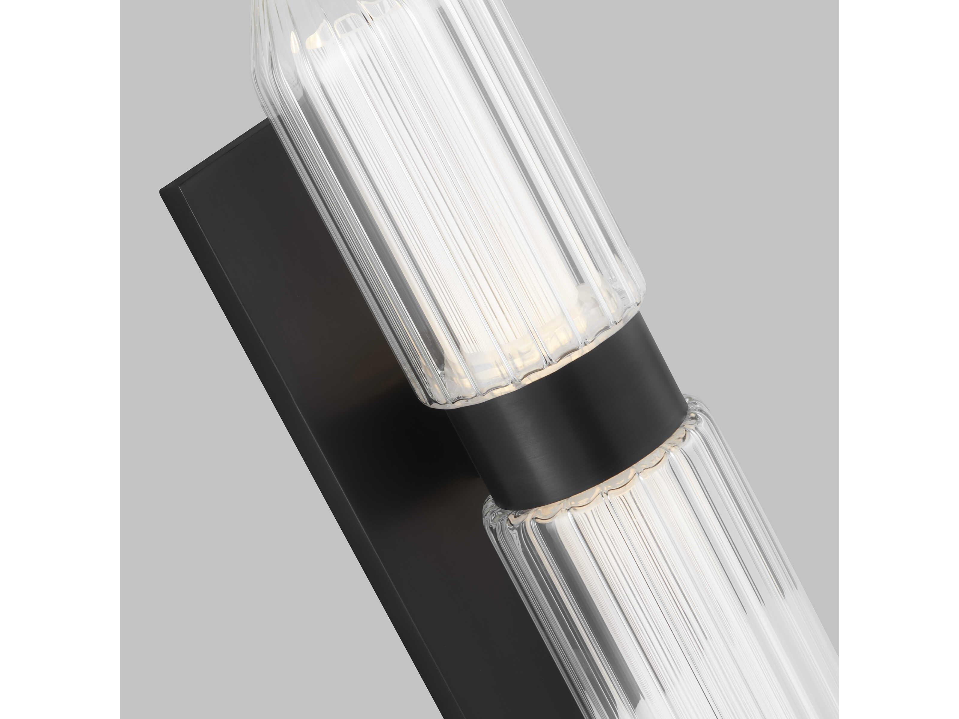 Visual Comfort Modern Langston 1-Light Plated Dark Bronze Wall Sconce