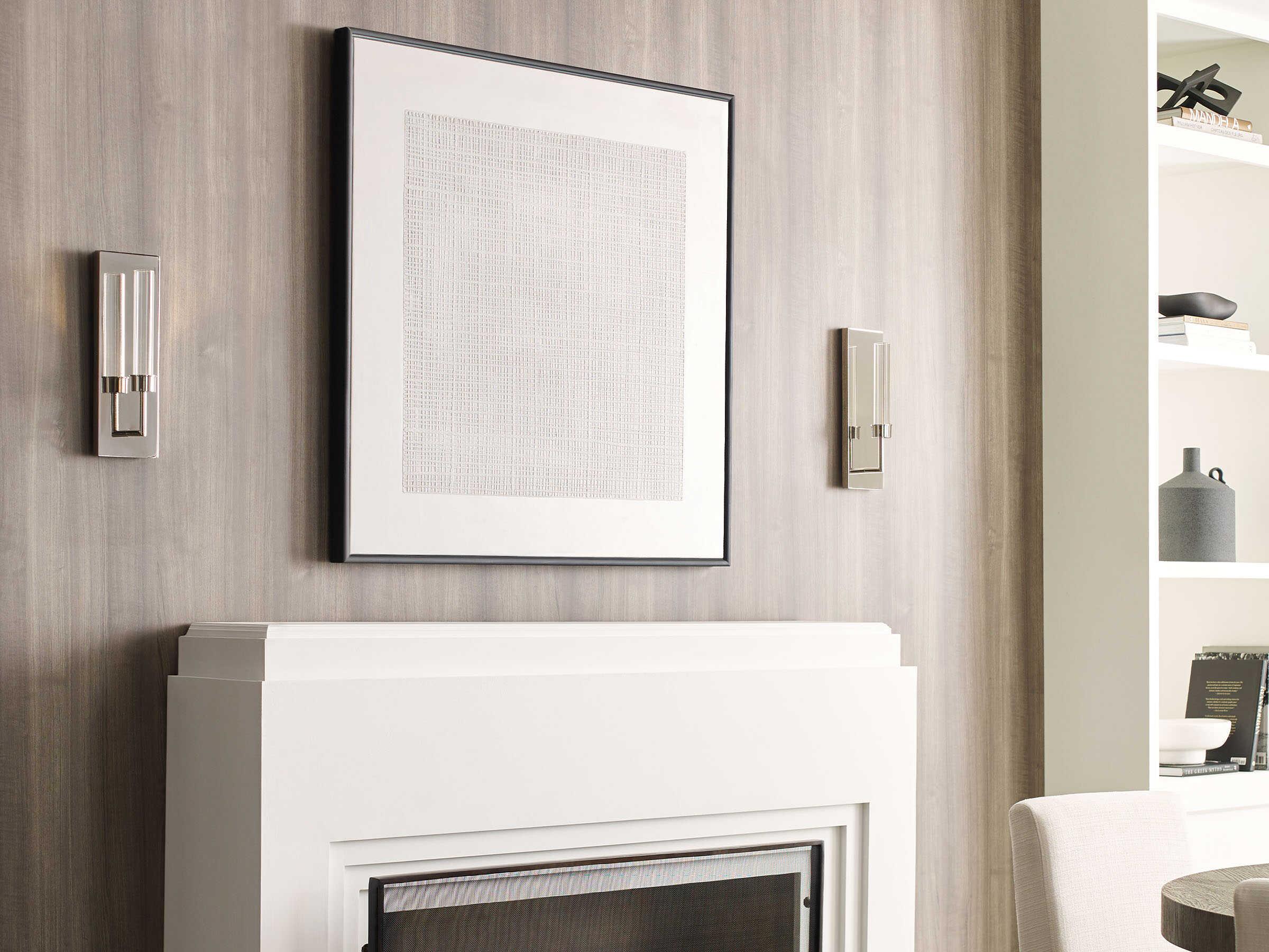 Visual Comfort Modern Linger 1-Light Polished Nickel Wall Sconce