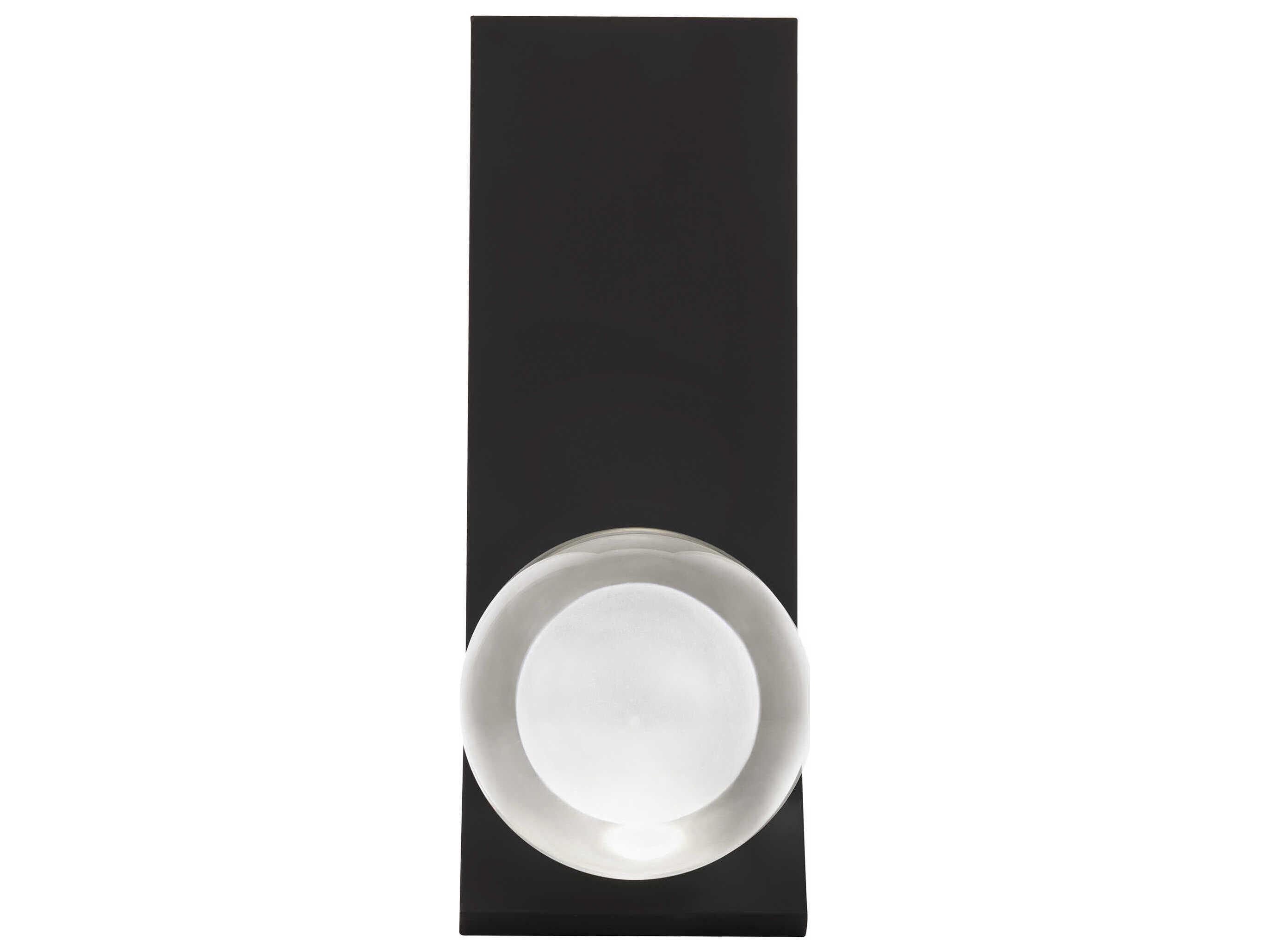 Visual Comfort Modern Mina 1-Light Nightshade Black Wall Sconce