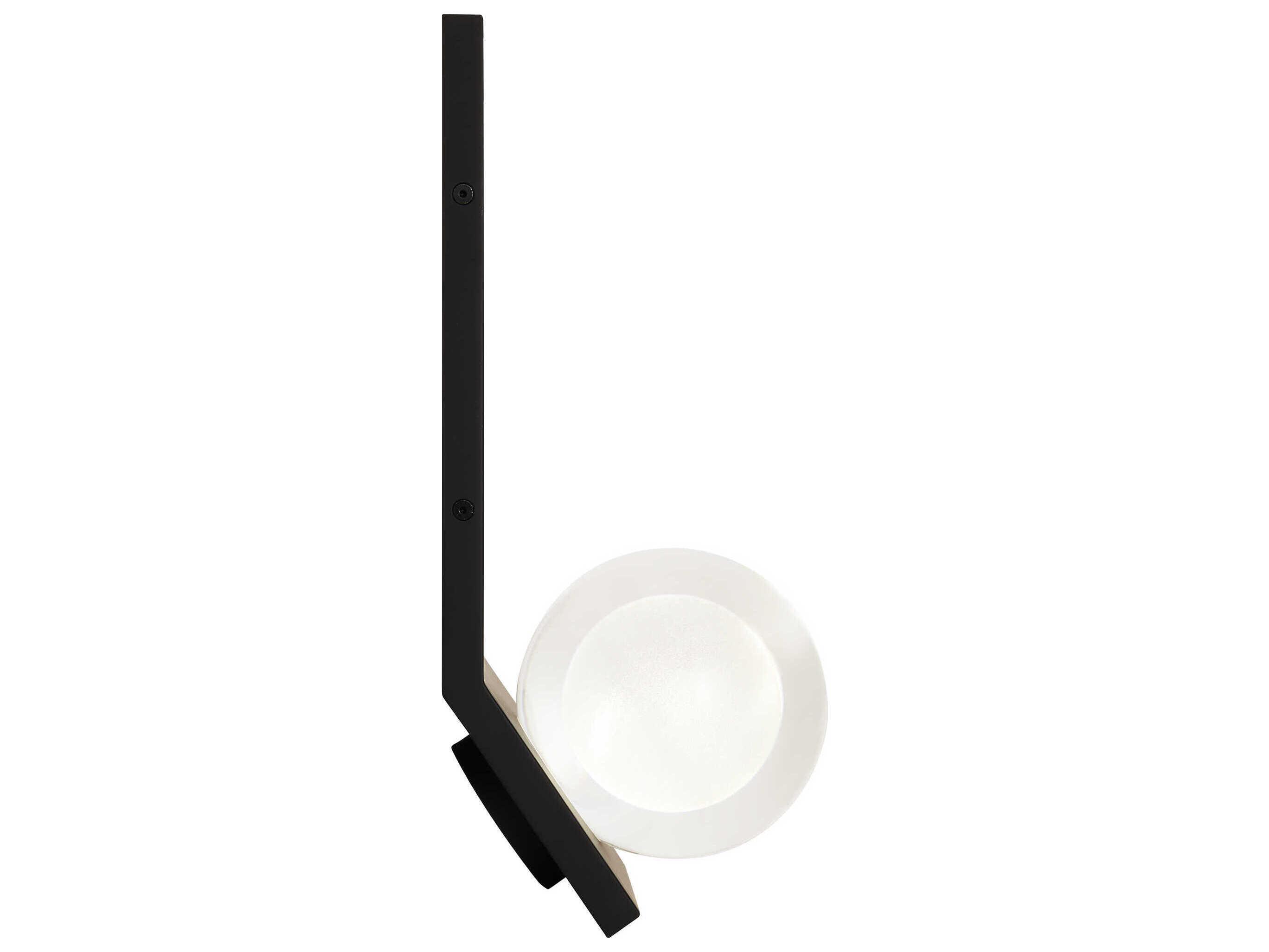 Visual Comfort Modern Mina 1-Light Nightshade Black Wall Sconce