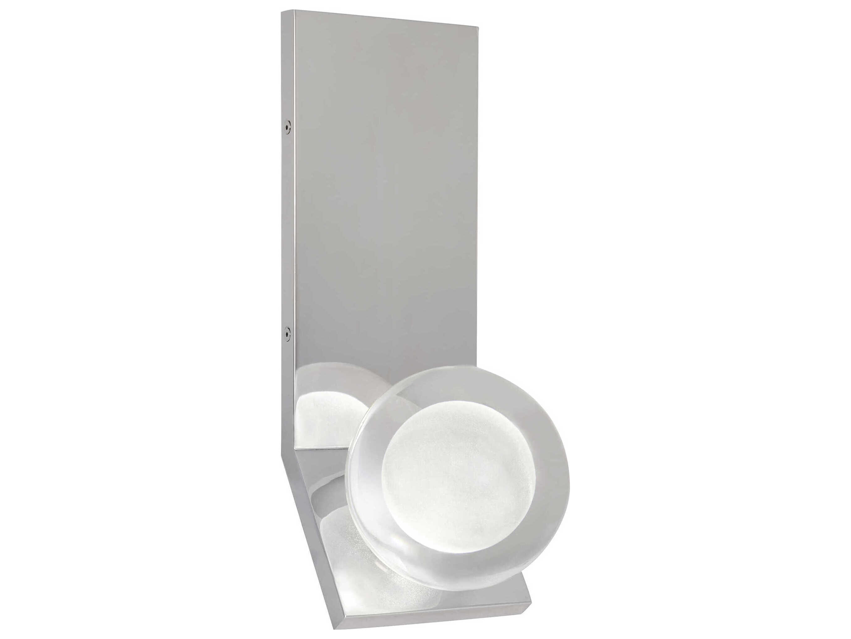 Visual Comfort Modern Mina 1-Light Polished Nickel Wall Sconce