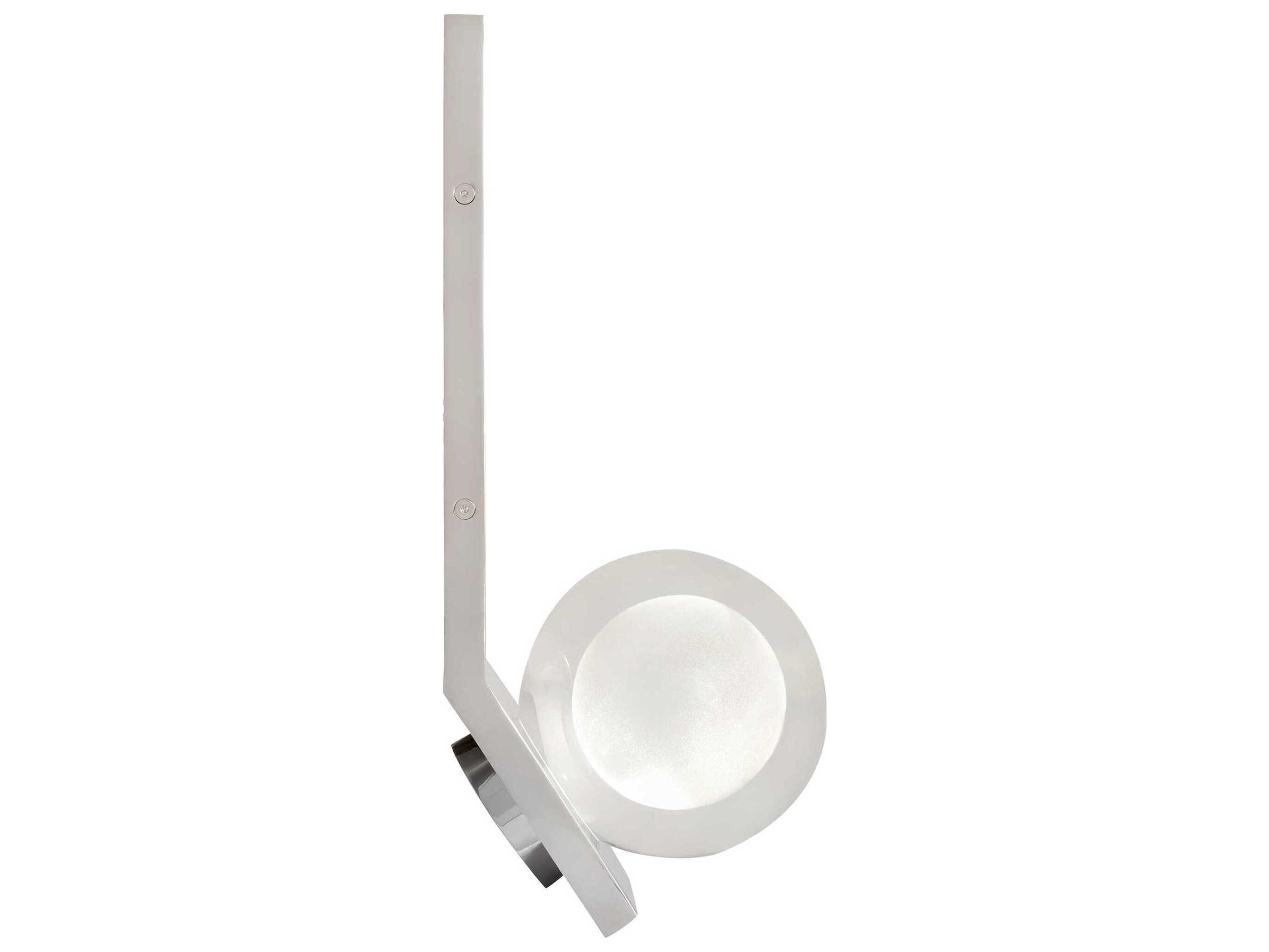 Visual Comfort Modern Mina 1-Light Polished Nickel Wall Sconce