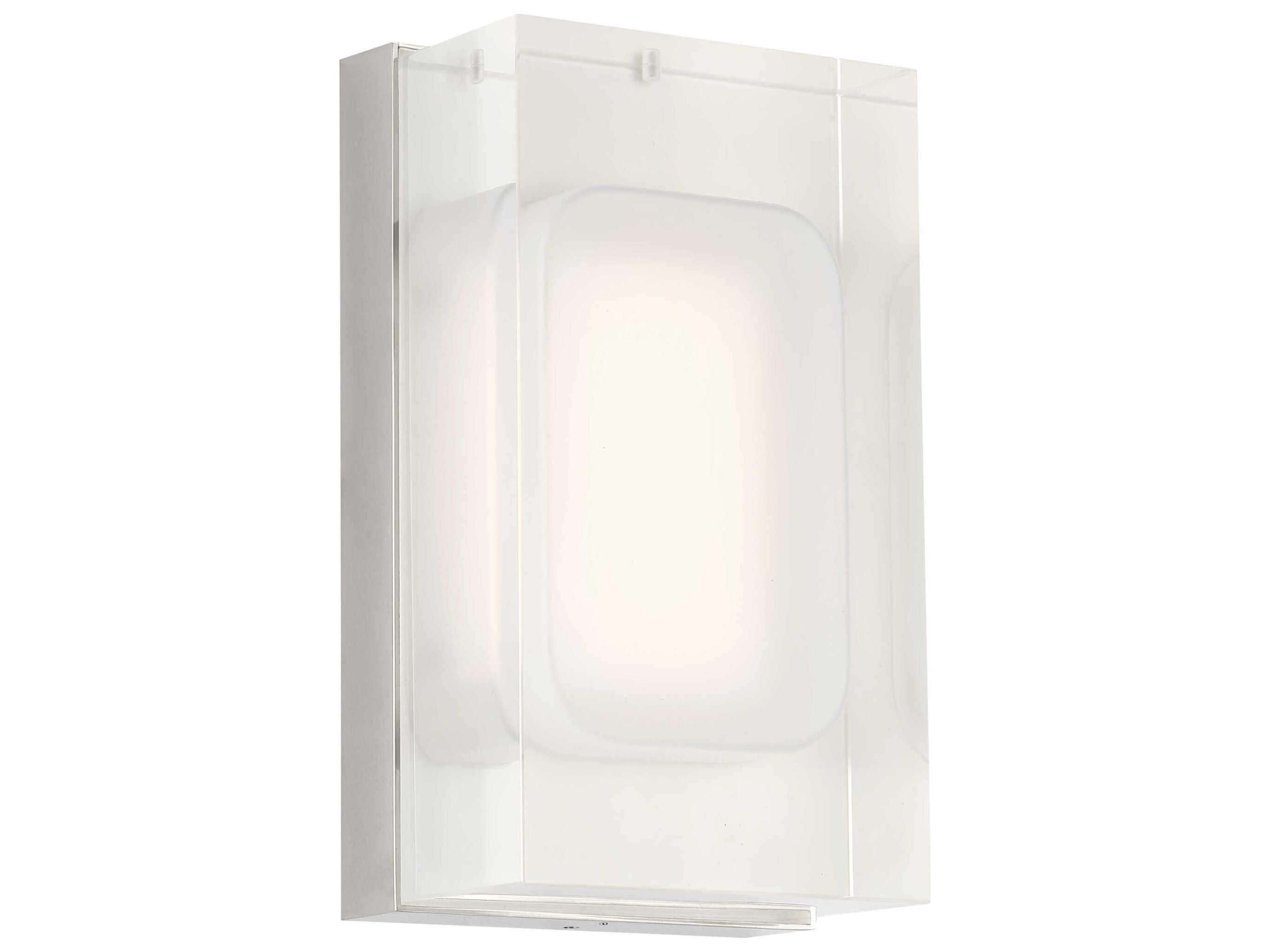 Visual Comfort Modern Milley 1-Light Polished Nickel Wall Sconce