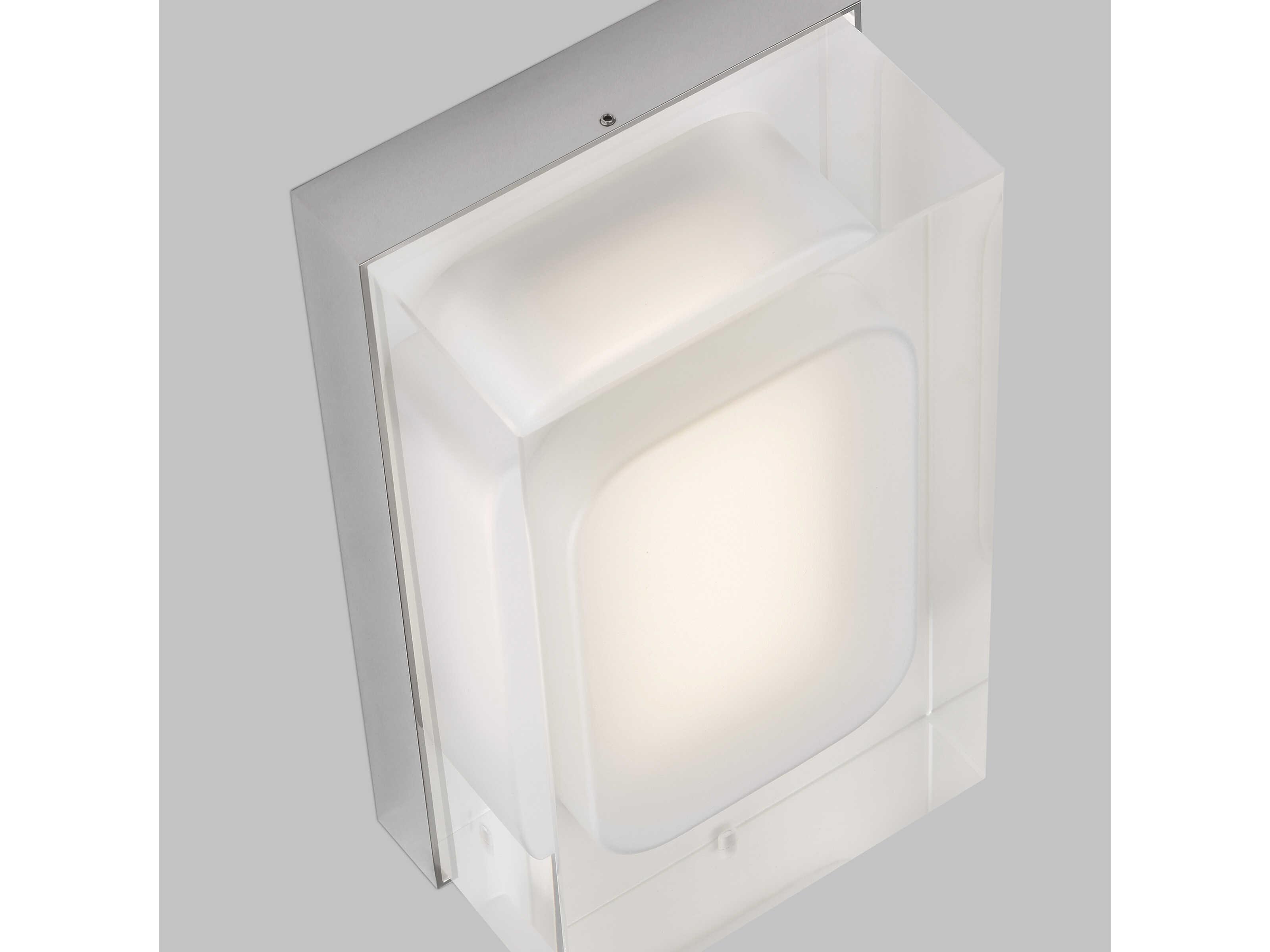 Visual Comfort Modern Milley 1-Light Polished Nickel Wall Sconce