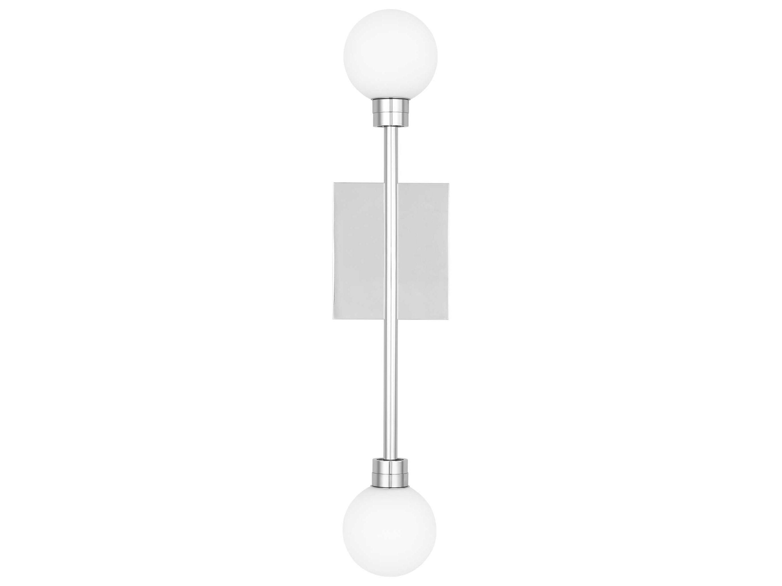 Visual Comfort Modern Mara 2-Light Polished Nickel Wall Sconce