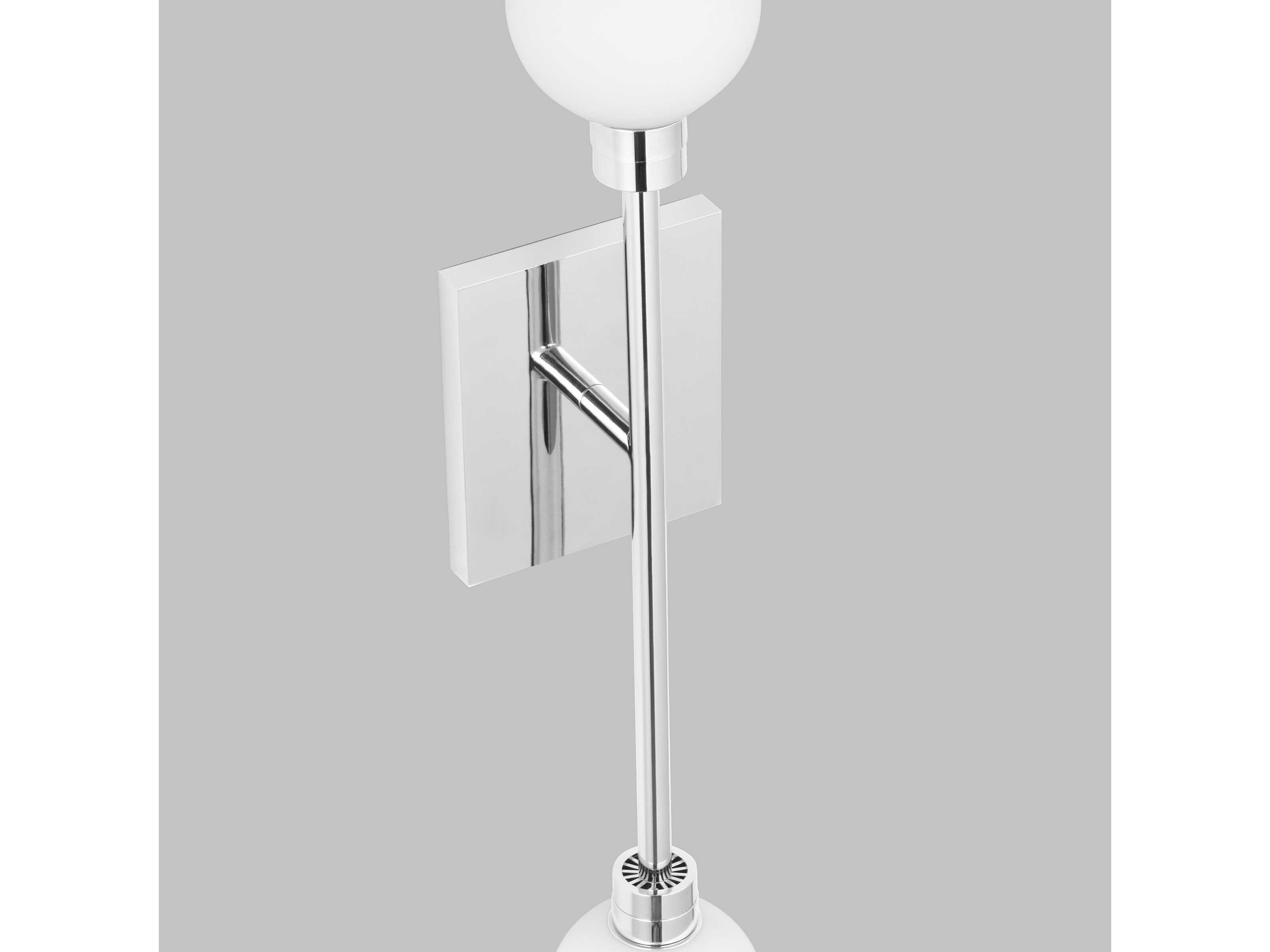 Visual Comfort Modern Mara 2-Light Polished Nickel Wall Sconce