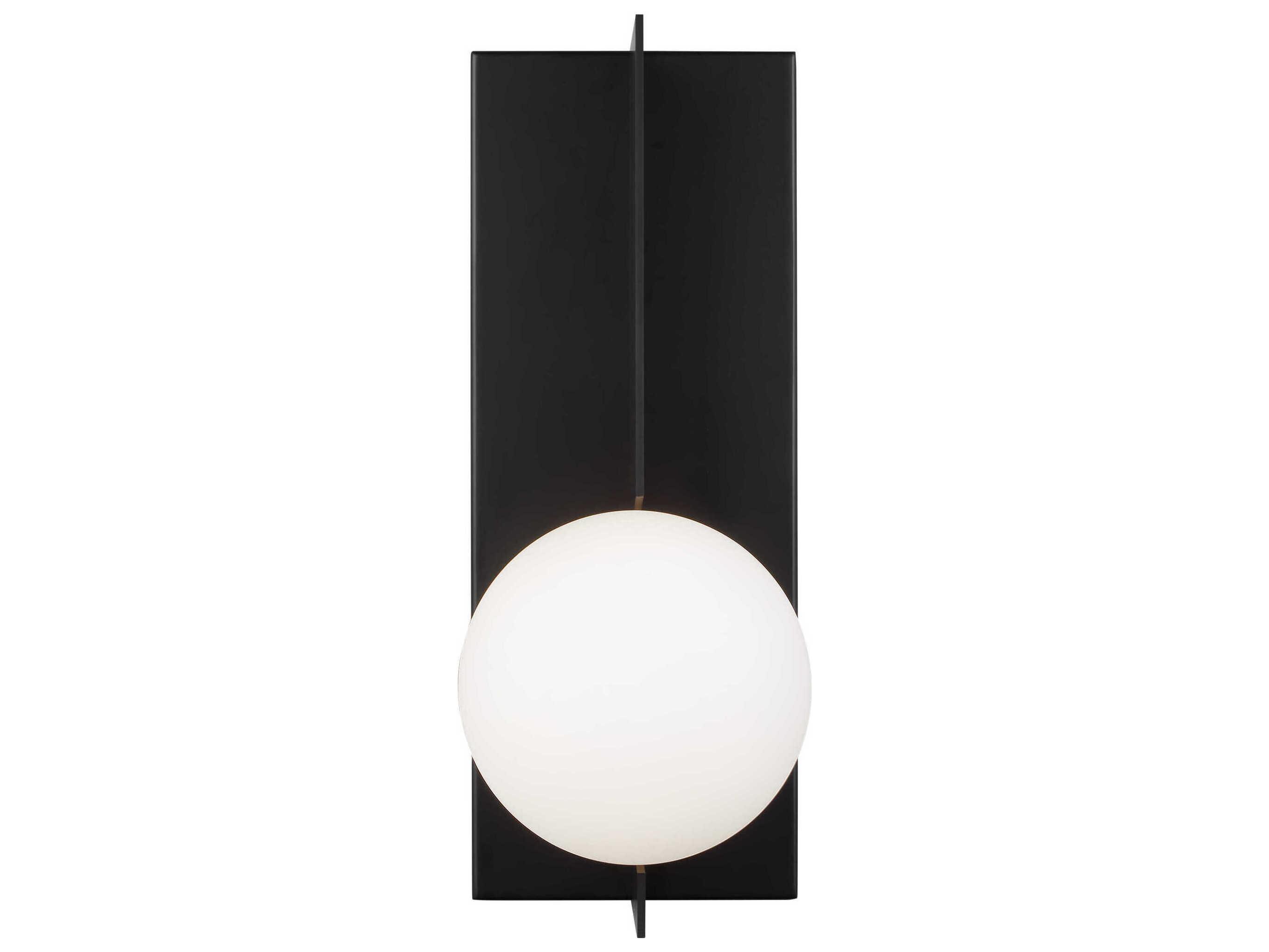 Visual Comfort Modern Orbel 1-Light Matte Black Wall Sconce
