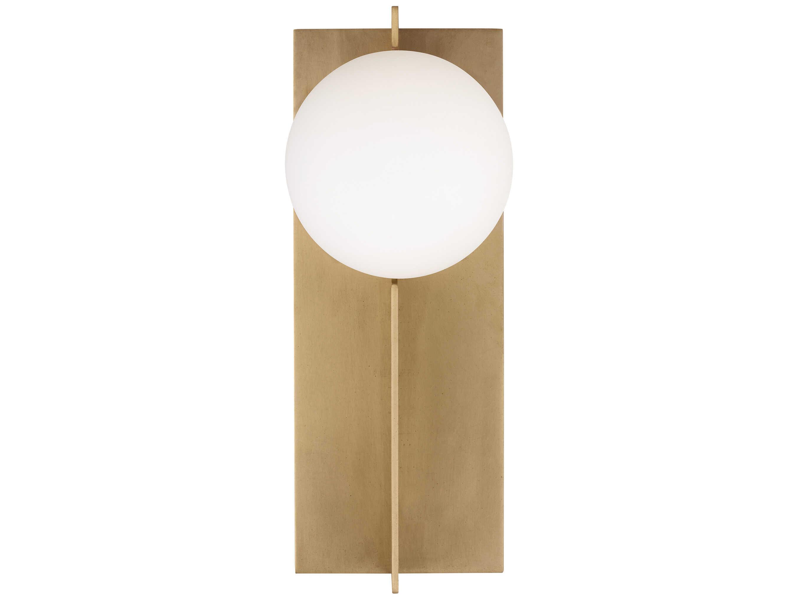 Visual Comfort Modern Orbel 1-Light Hand Rubbed Antique Brass Wall Sconce