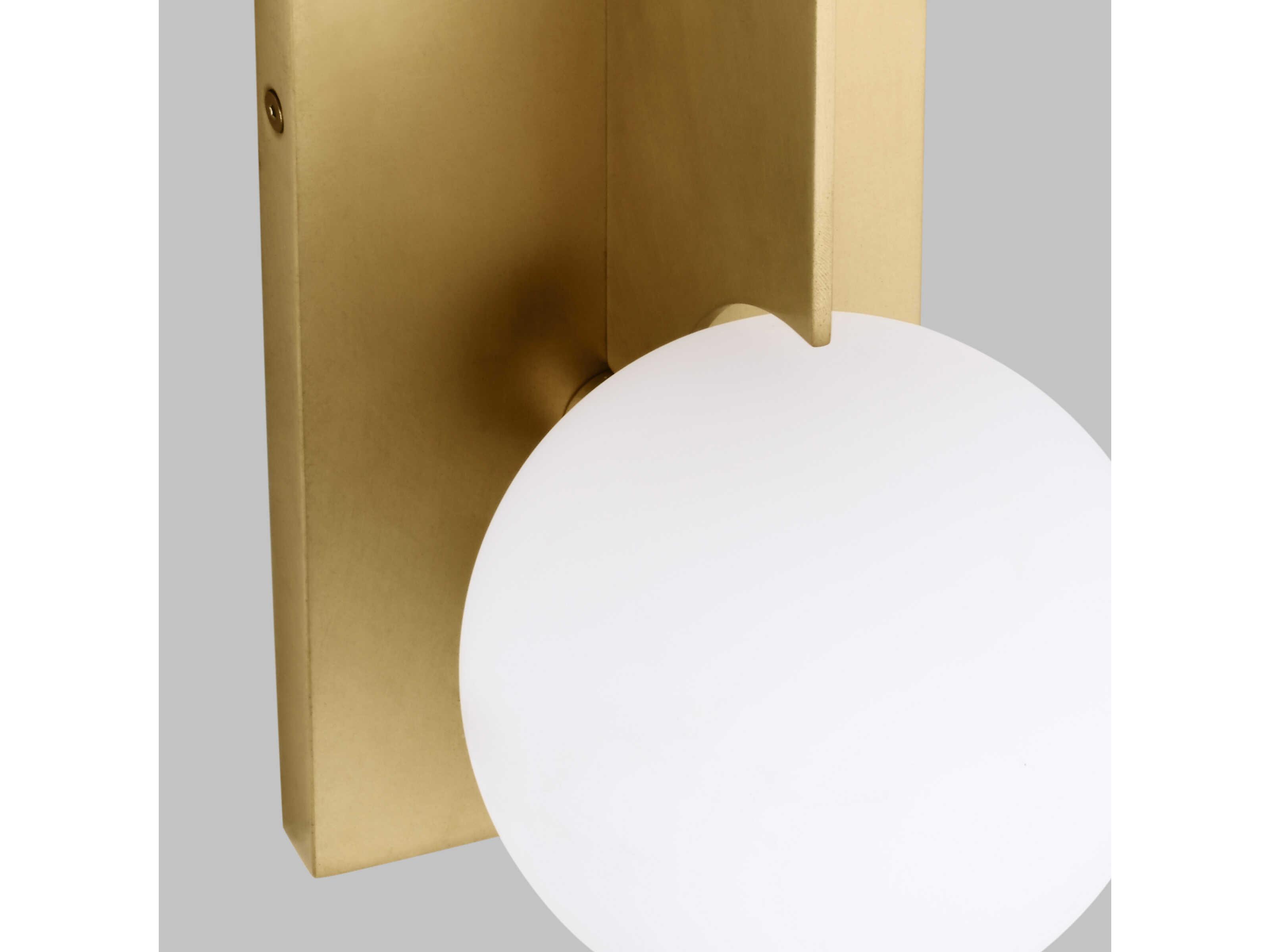 Visual Comfort Modern Orbel 1-Light Hand Rubbed Antique Brass Wall Sconce