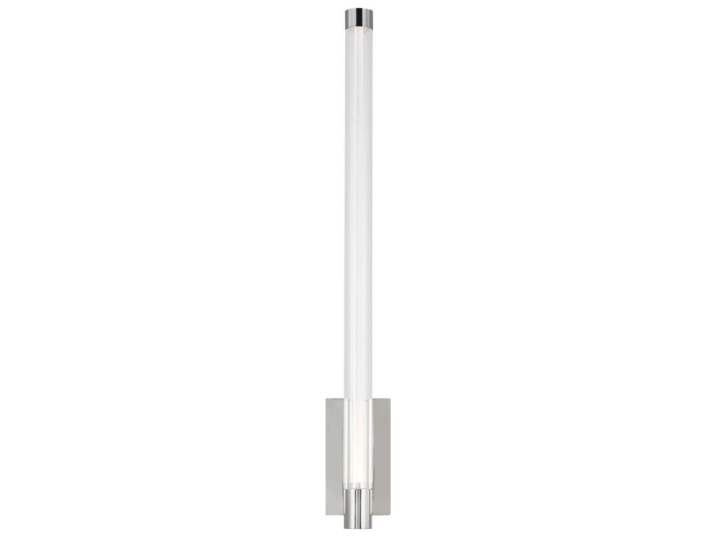 Visual Comfort Modern Phobos 1-Light Polished Nickel Wall Sconce
