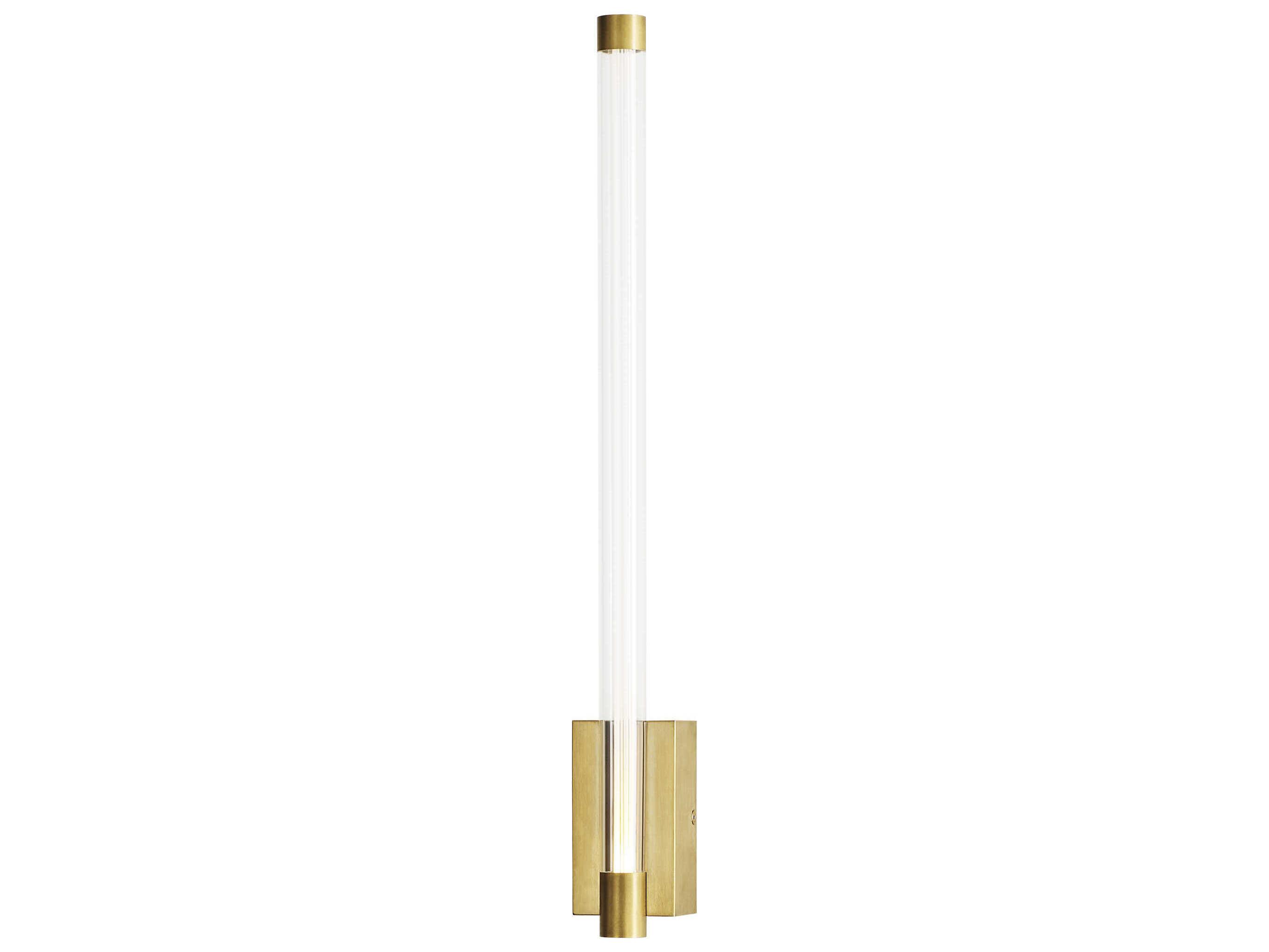 Visual Comfort Modern Phobos 1-Light Natural Brass Wall Sconce