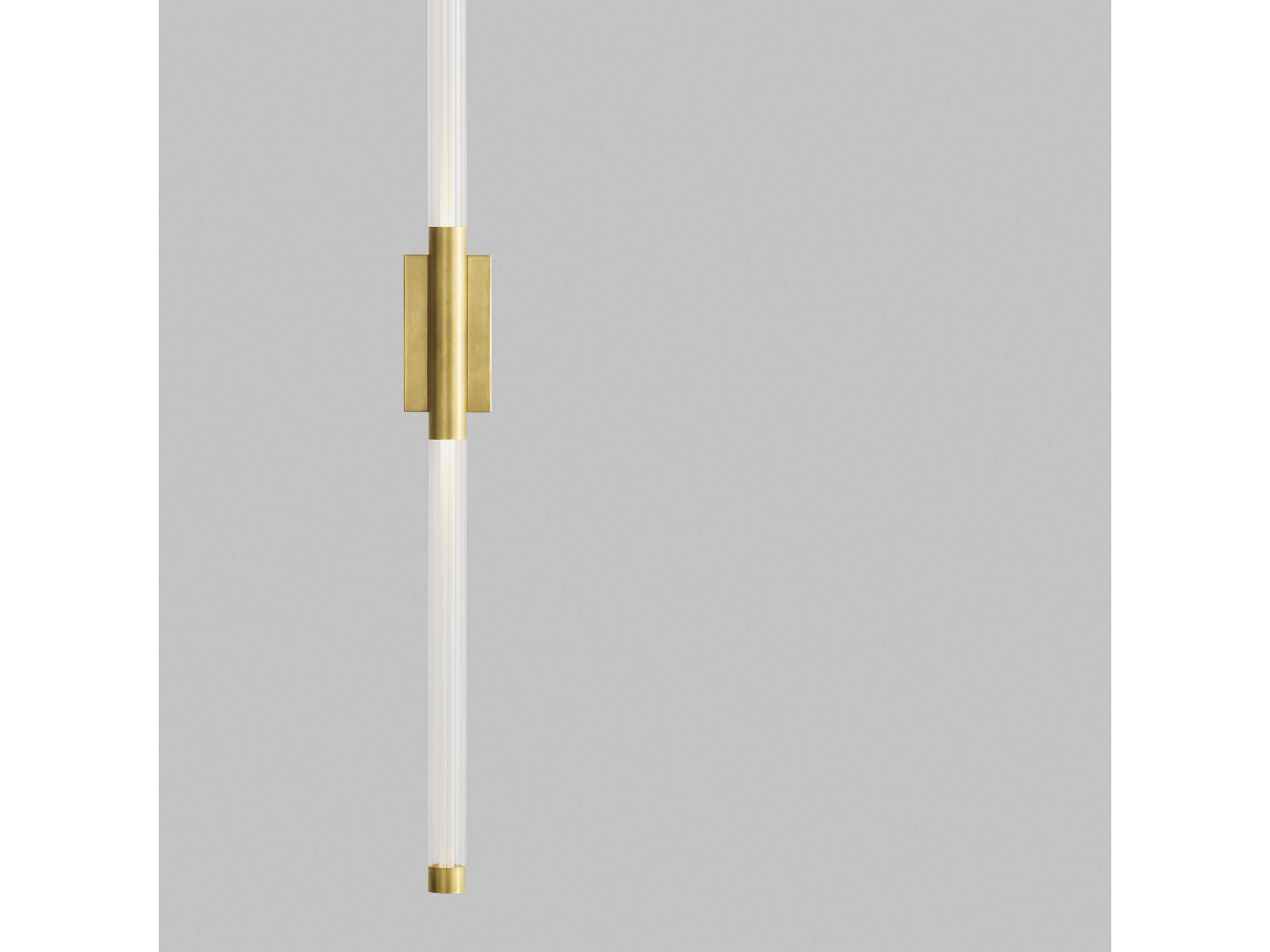Visual Comfort Modern Phobos 2-Light Natural Brass Wall Sconce