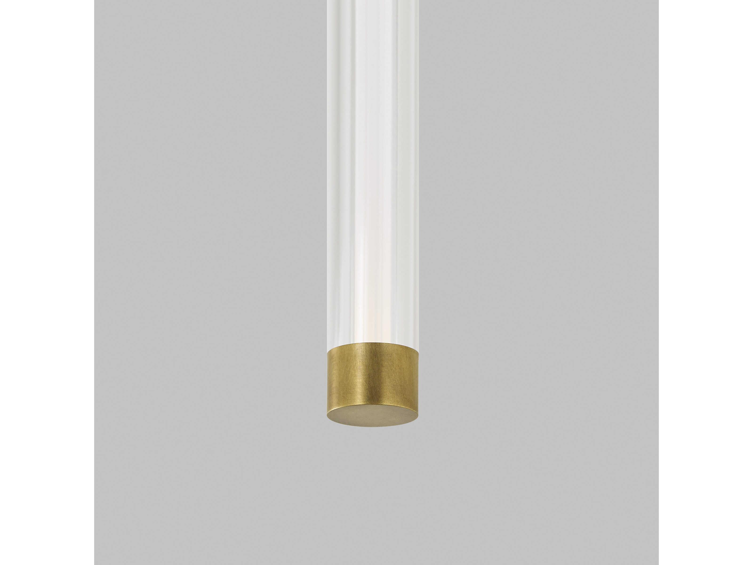 Visual Comfort Modern Phobos 2-Light Natural Brass Wall Sconce