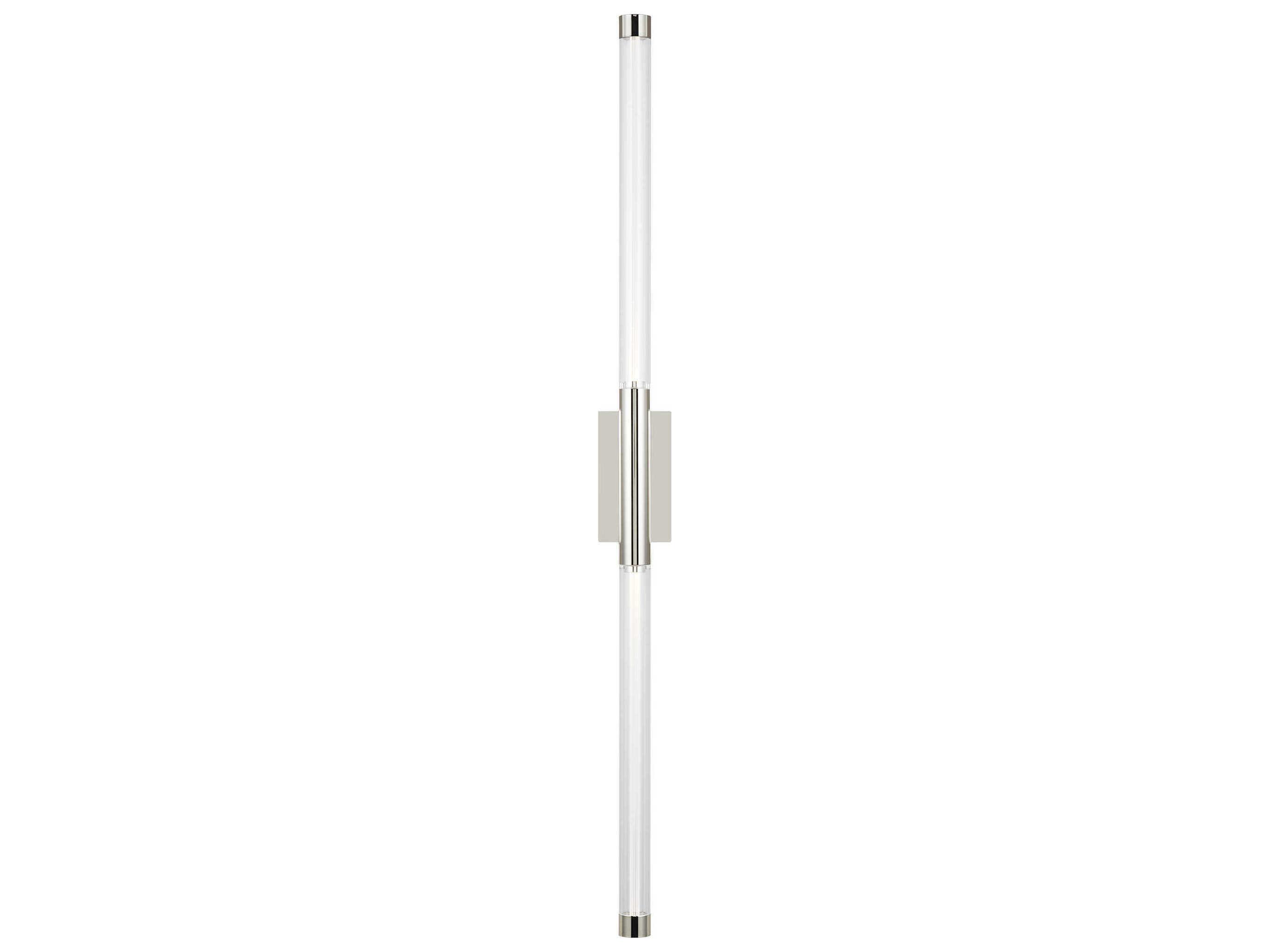 Visual Comfort Modern Phobos 2-Light Polished Nickel Wall Sconce