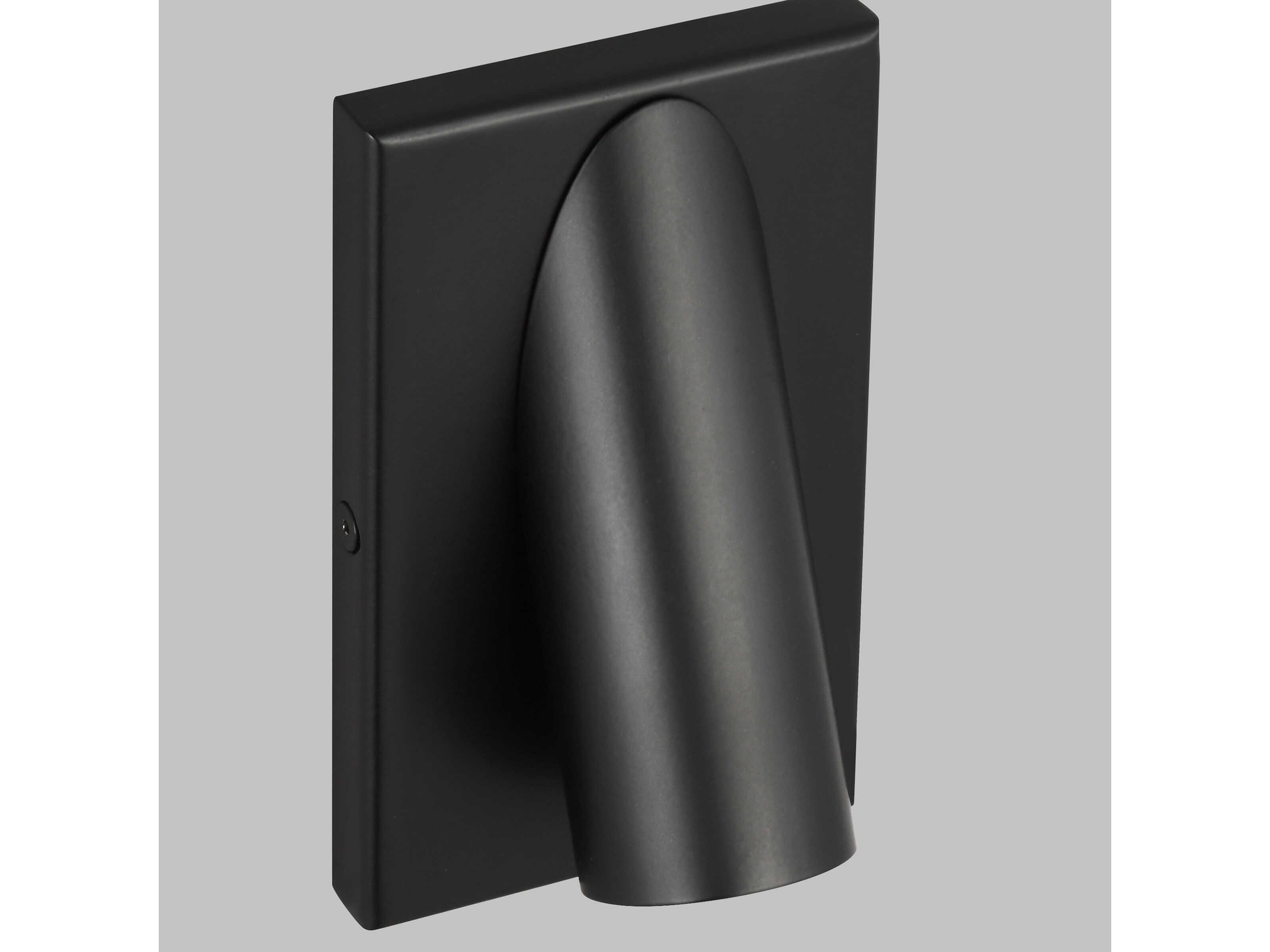 Visual Comfort Modern Ponte 1-Light Nightshade Black Wall Sconce