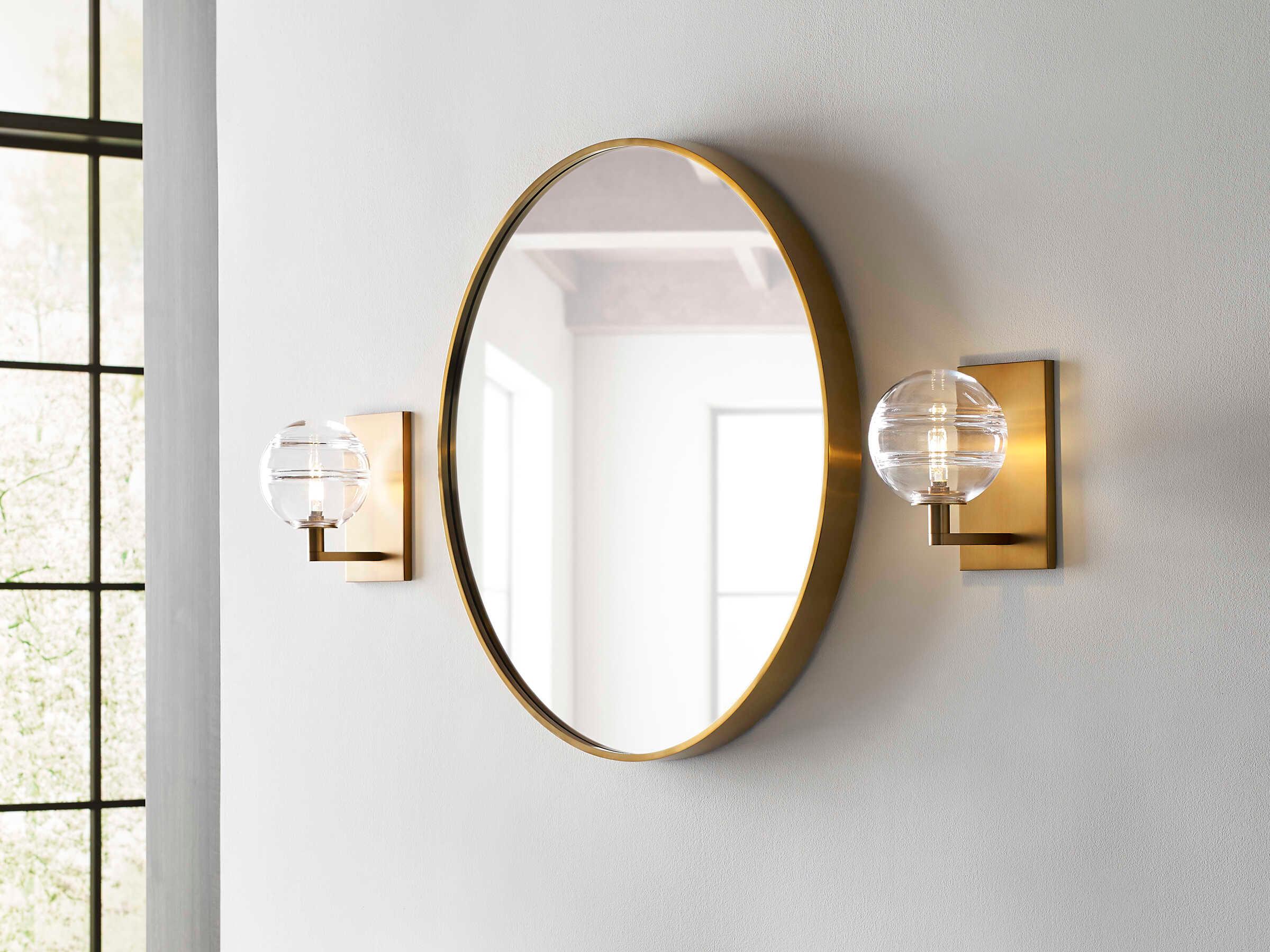 Visual Comfort Modern Sedona 1-Light Aged Brass Wall Sconce