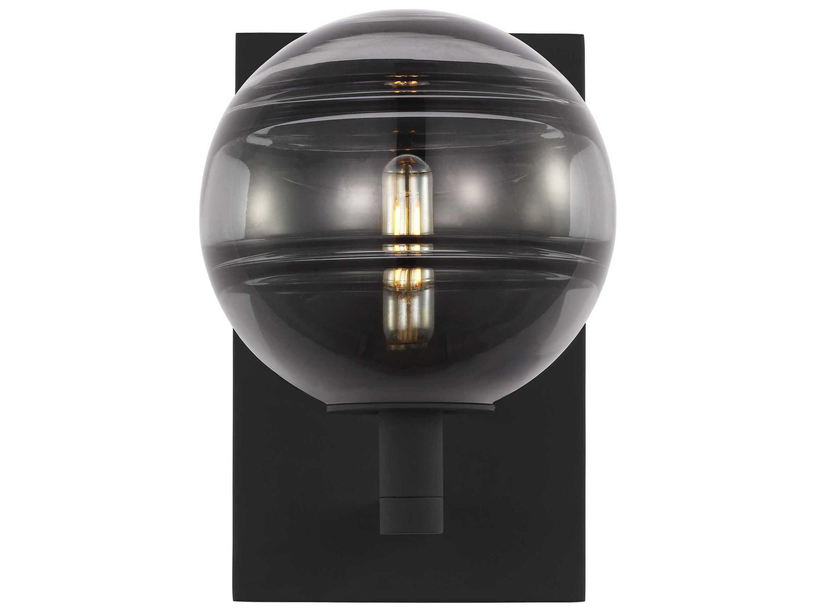 Visual Comfort Modern Sedona 1-Light Brown Black Wall Sconce