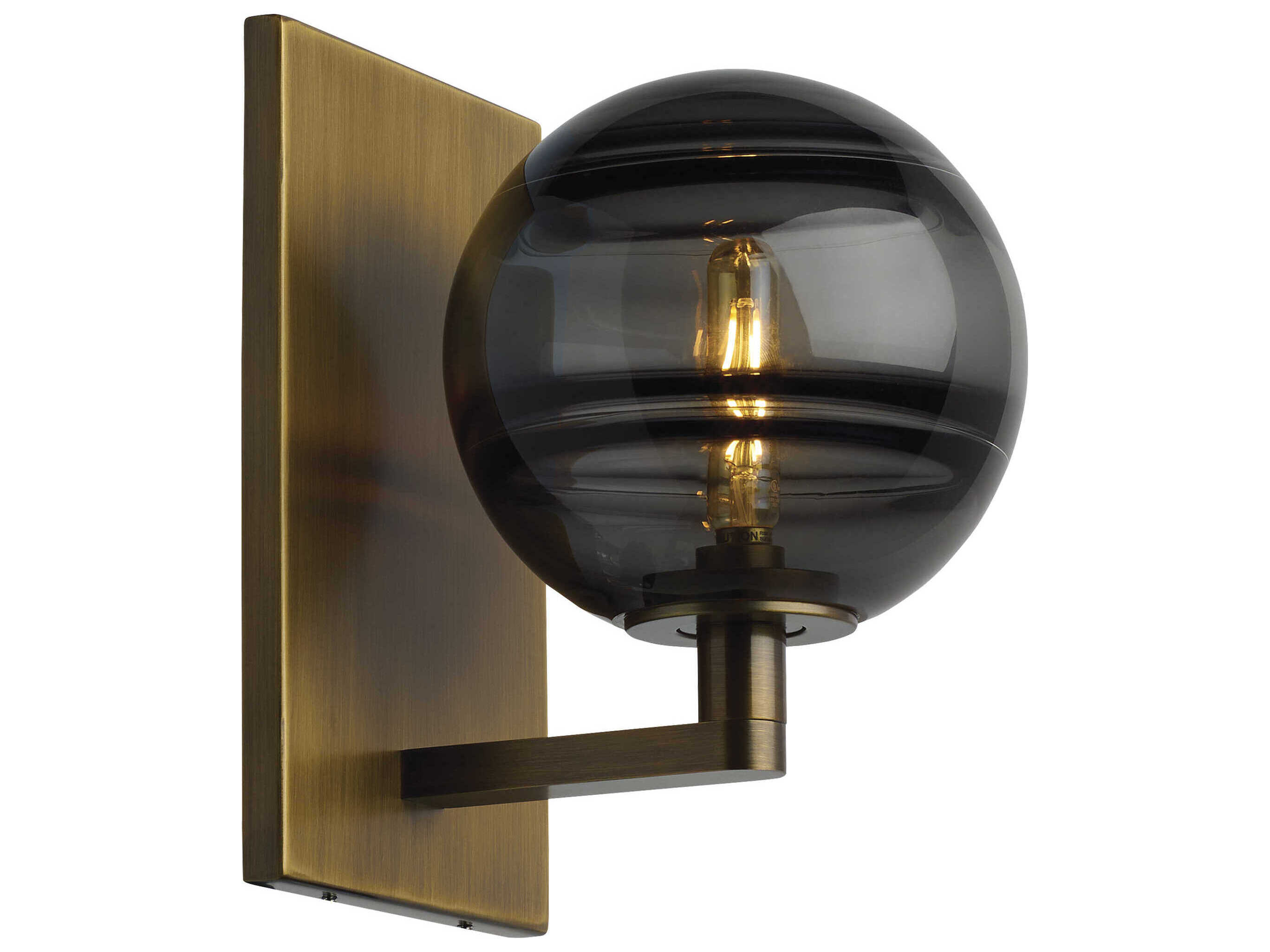 Visual Comfort Modern Sedona 1-Light Aged Brass Wall Sconce