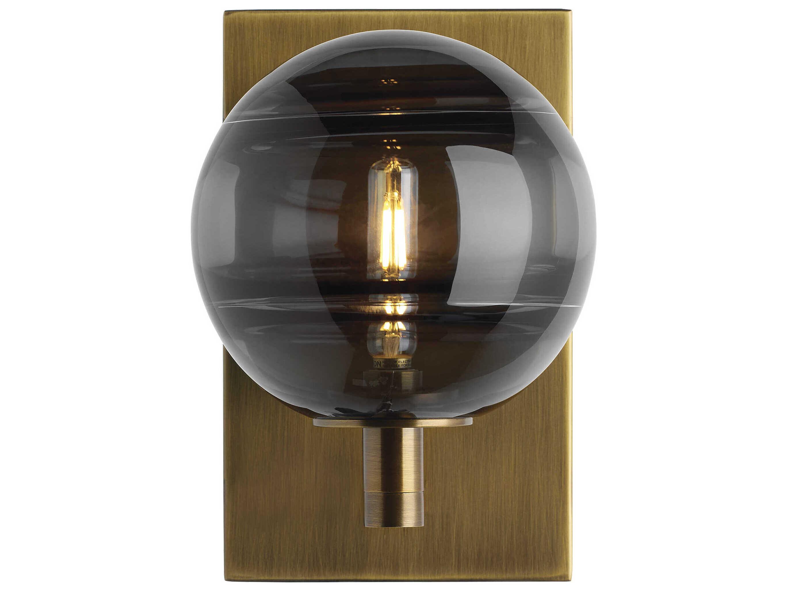 Visual Comfort Modern Sedona 1-Light Aged Brass Wall Sconce