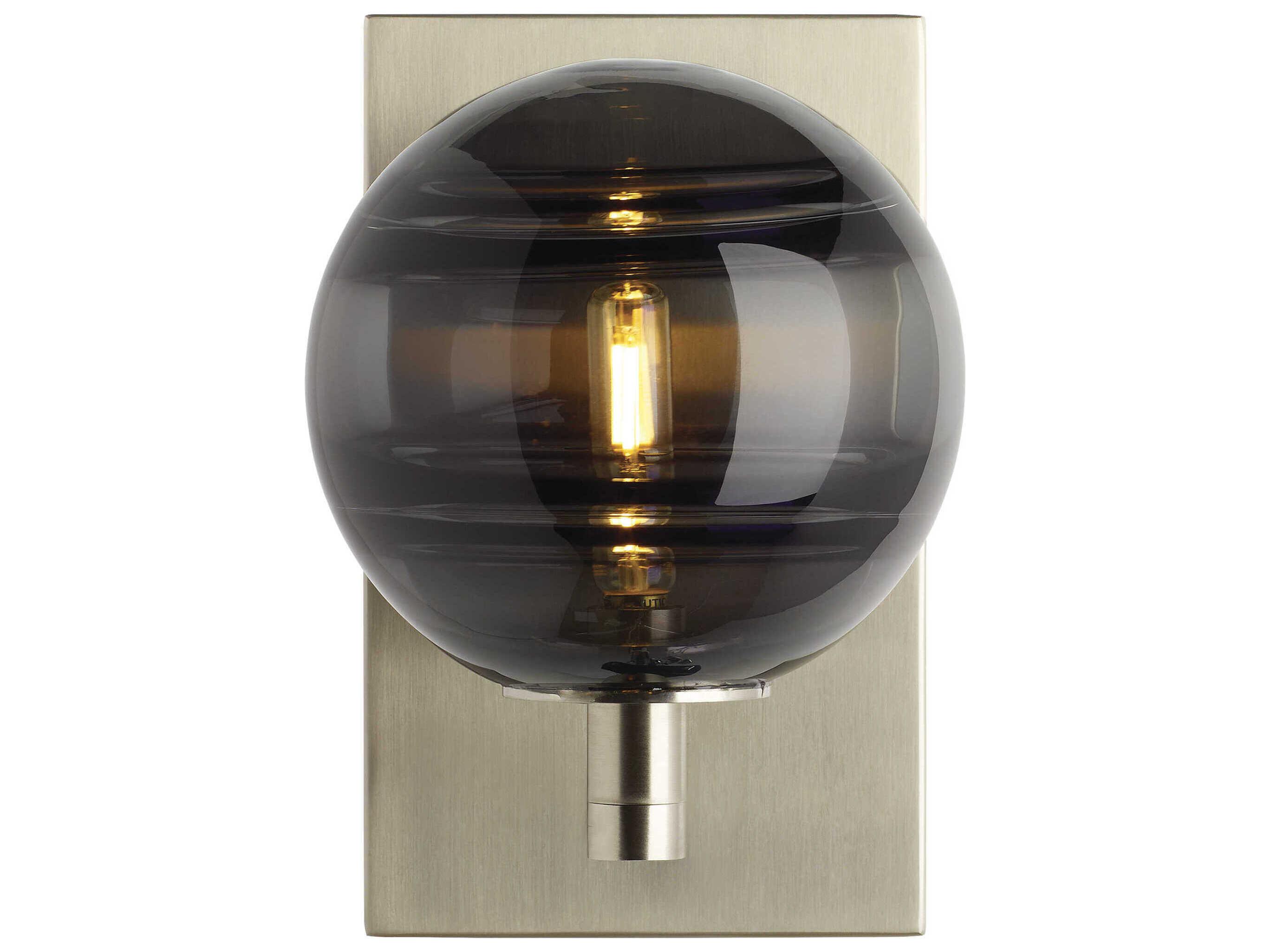 Visual Comfort Modern Sedona 1-Light Satin Nickel Wall Sconce