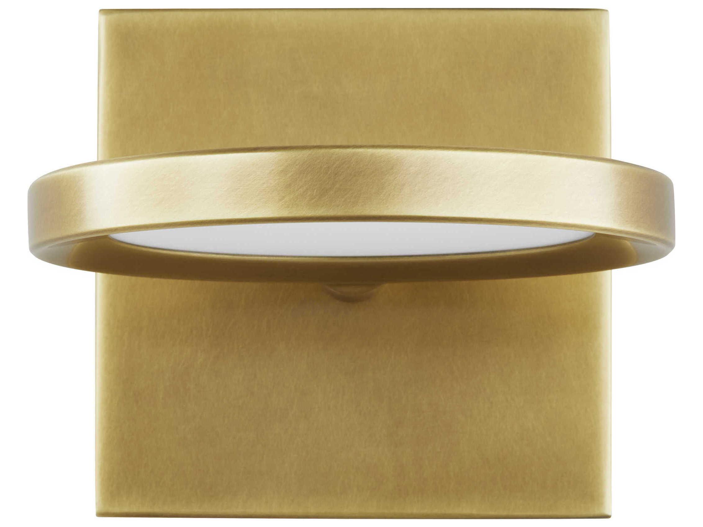 Visual Comfort Modern Spectica 1-Light Plated Brass Wall Sconce