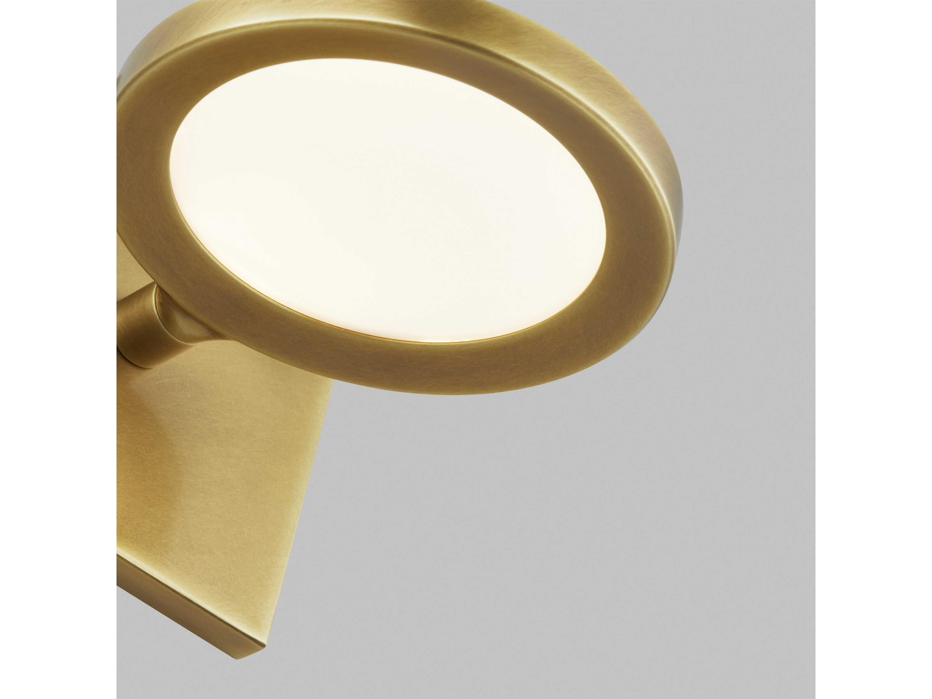 Visual Comfort Modern Spectica 1-Light Plated Brass Wall Sconce