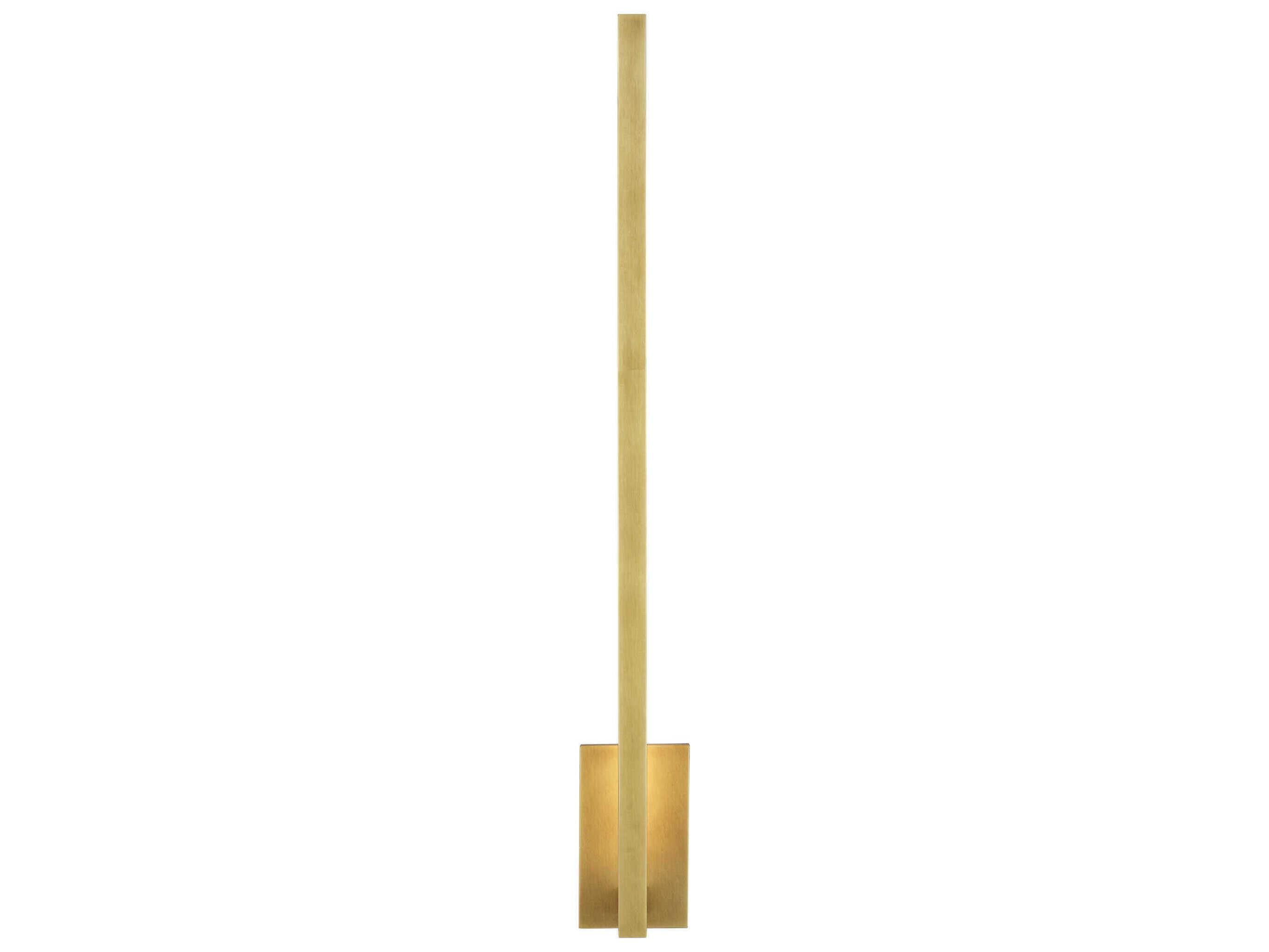 Visual Comfort Modern Stagger 1-Light Natural Brass Wall Sconce