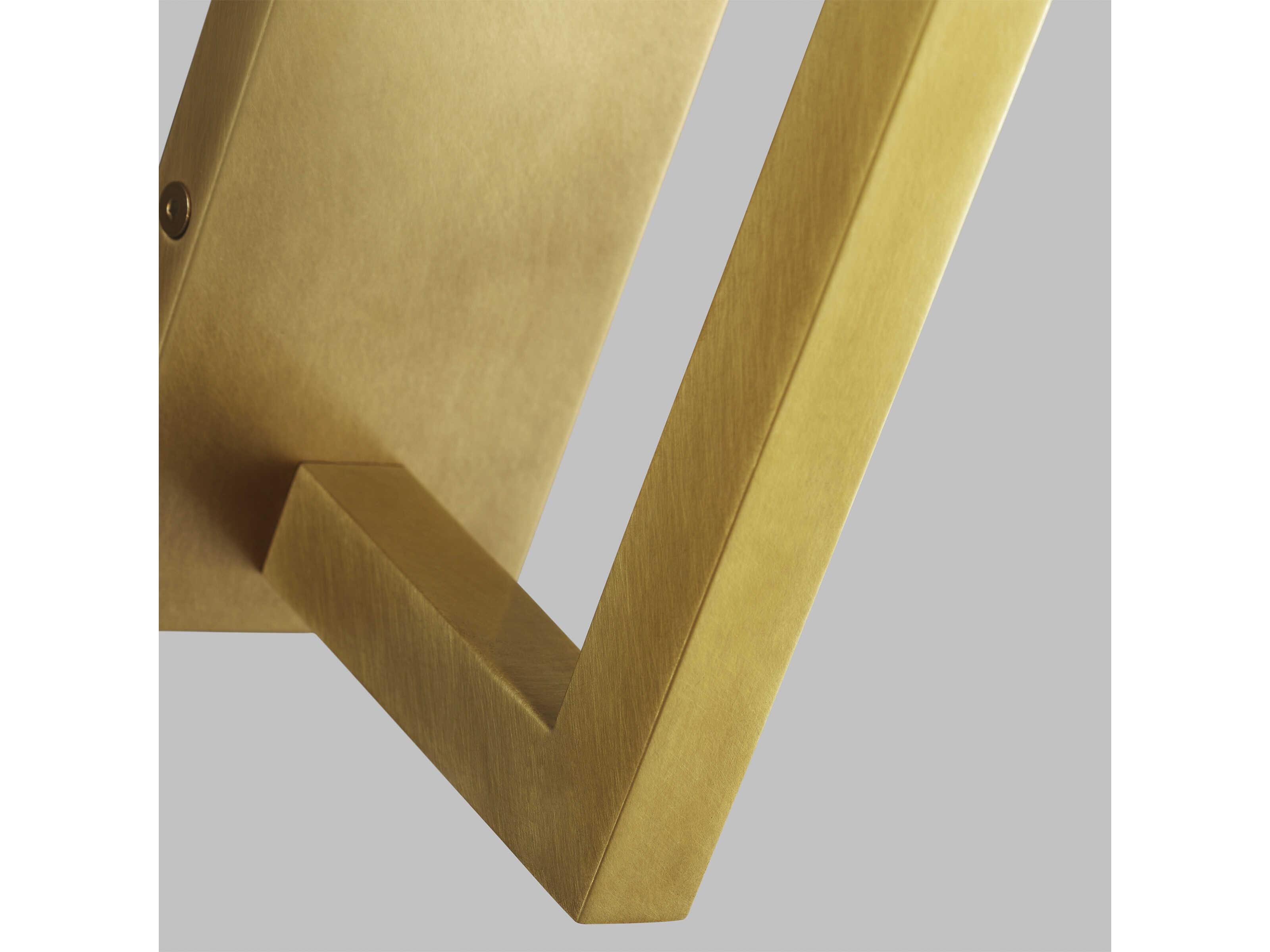 Visual Comfort Modern Stagger 1-Light Natural Brass Wall Sconce