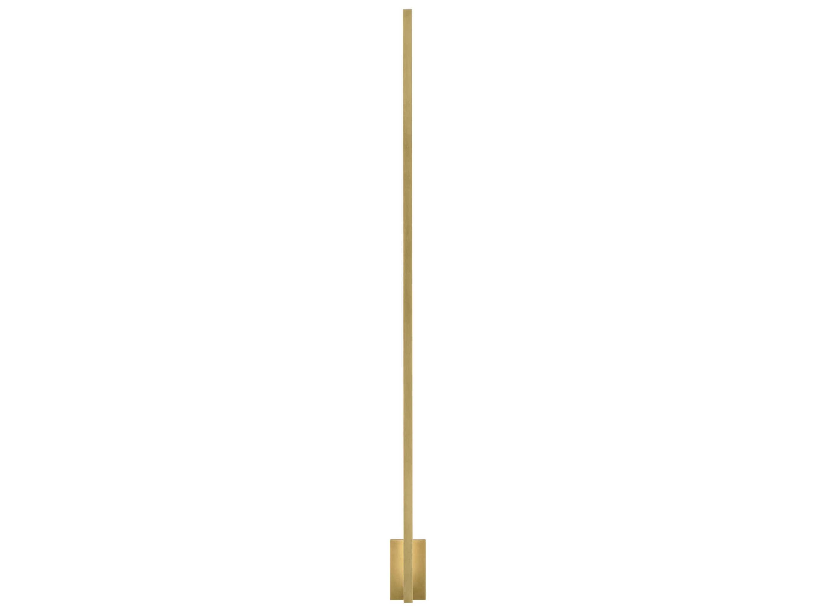 Visual Comfort Modern Stagger 1-Light Natural Brass Wall Sconce