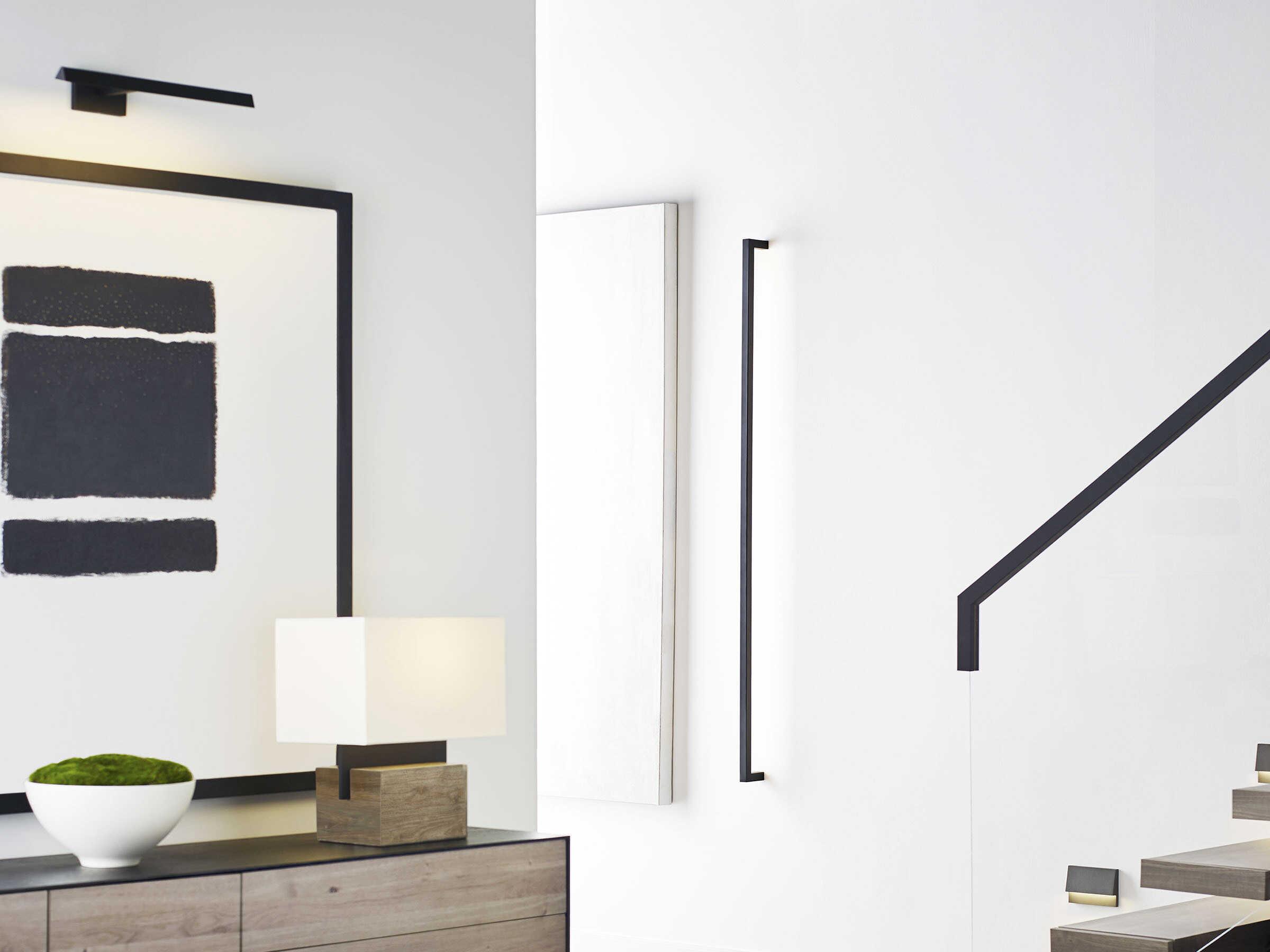 Visual Comfort Modern Stagger 1-Light Nightshade Black Wall Sconce