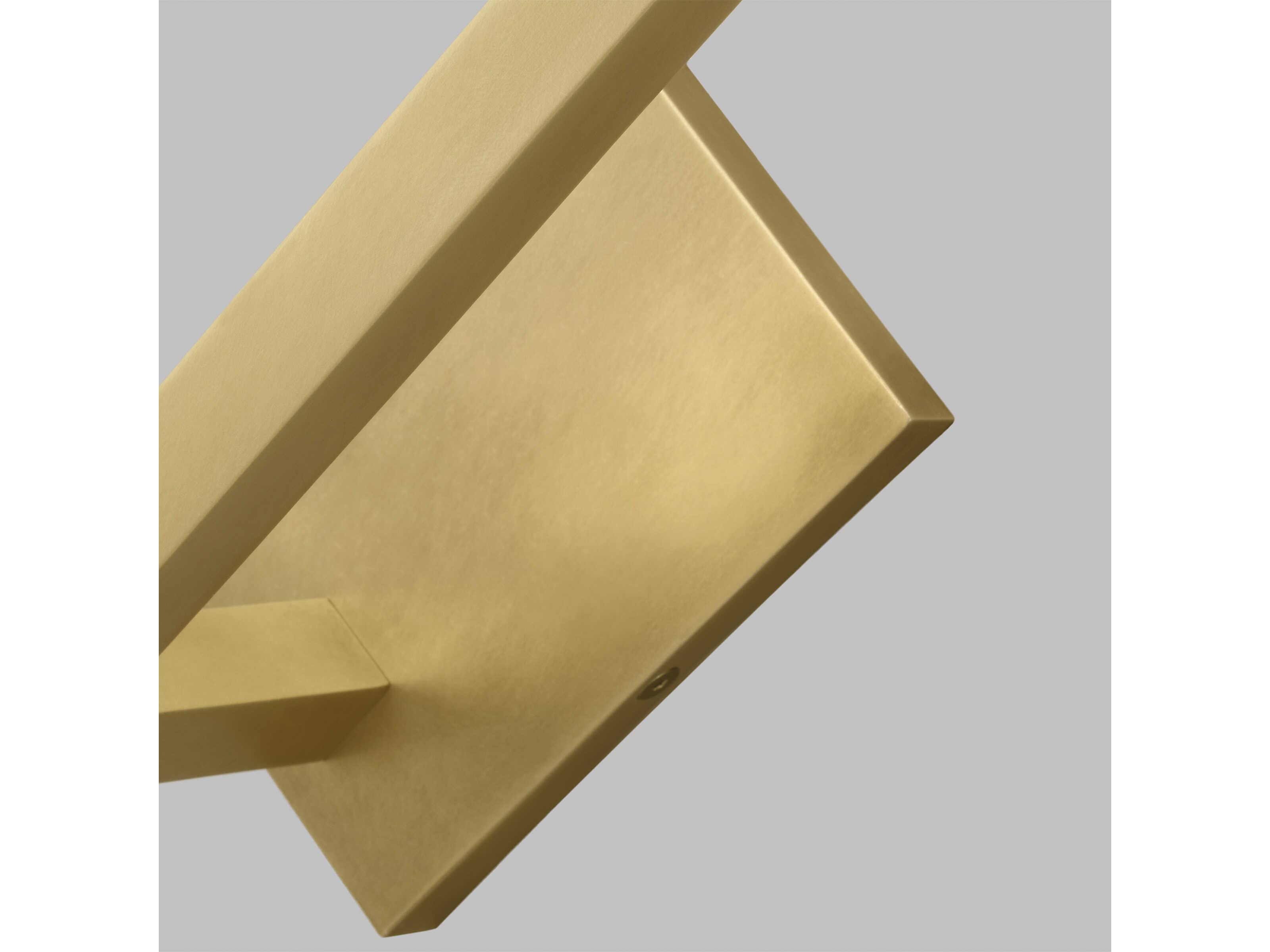 Visual Comfort Modern Stagger 1-Light Natural Brass Wall Sconce