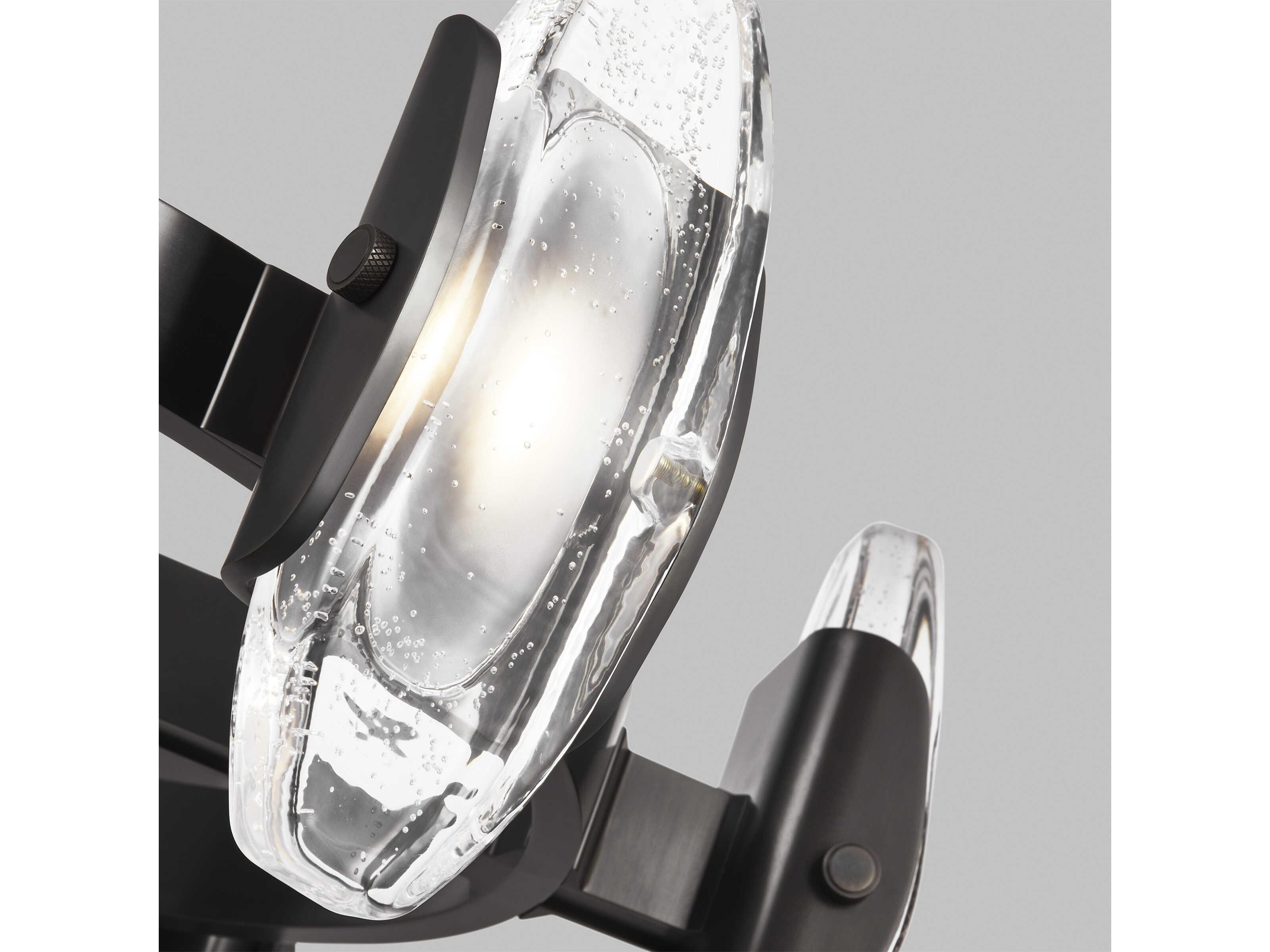 Visual Comfort Modern Wythe 6-Light Plated Dark Bronze Chandelier