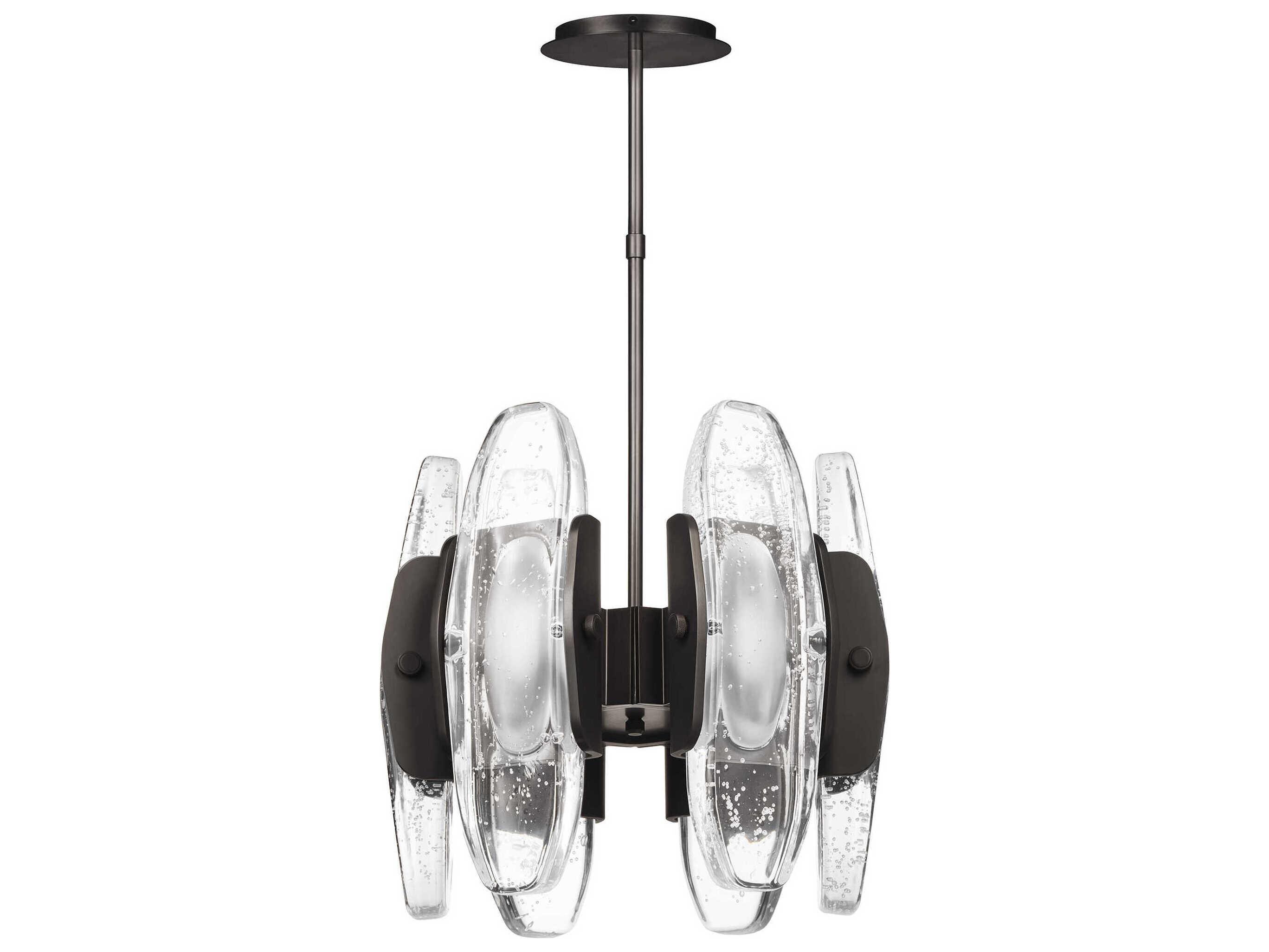 Visual Comfort Modern Wythe 6-Light Plated Dark Bronze Chandelier