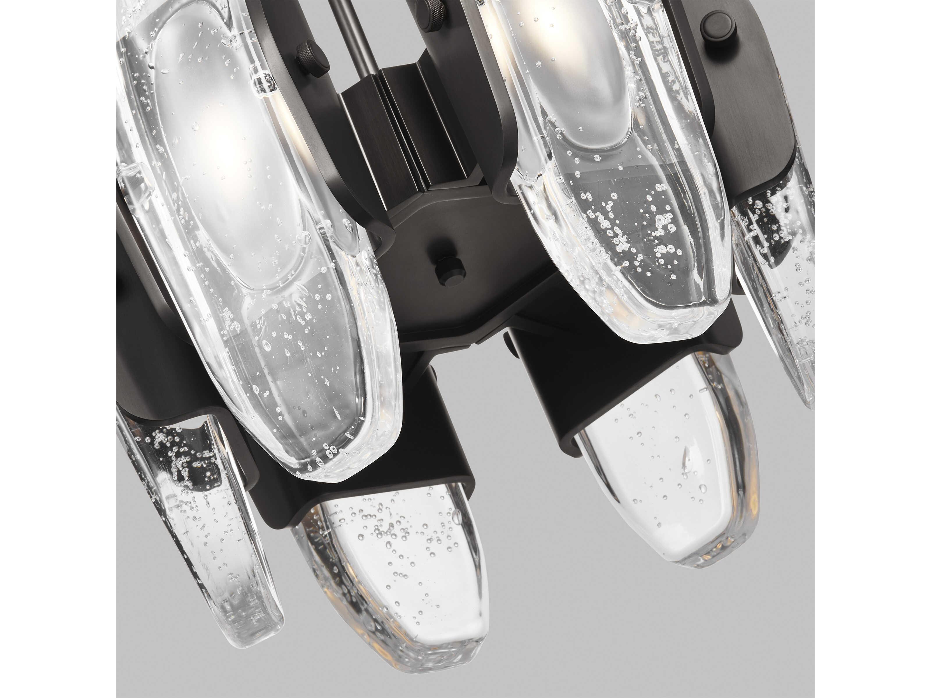 Visual Comfort Modern Wythe 6-Light Plated Dark Bronze Chandelier