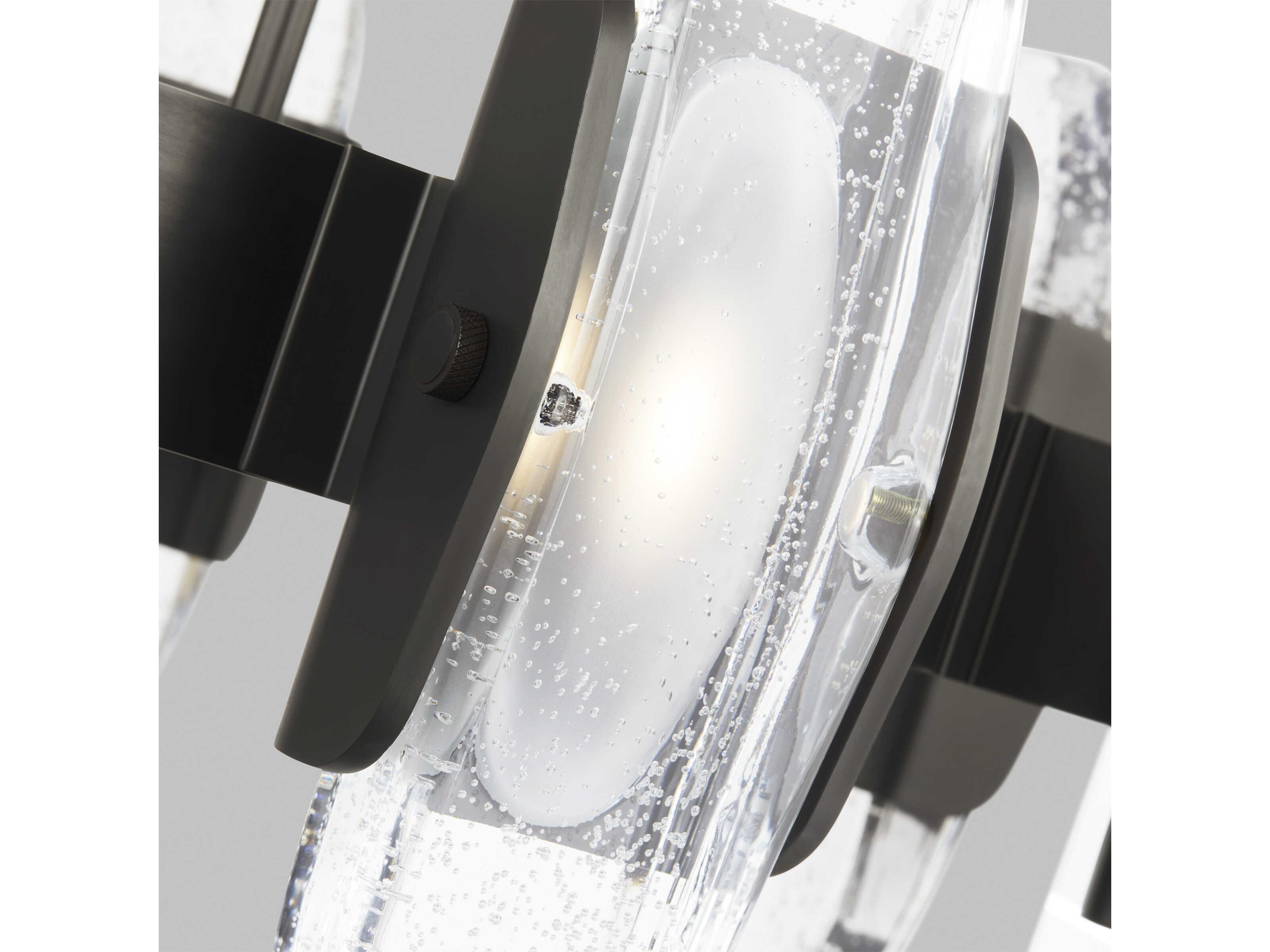 Visual Comfort Modern Wythe 8-Light Plated Dark Bronze Chandelier