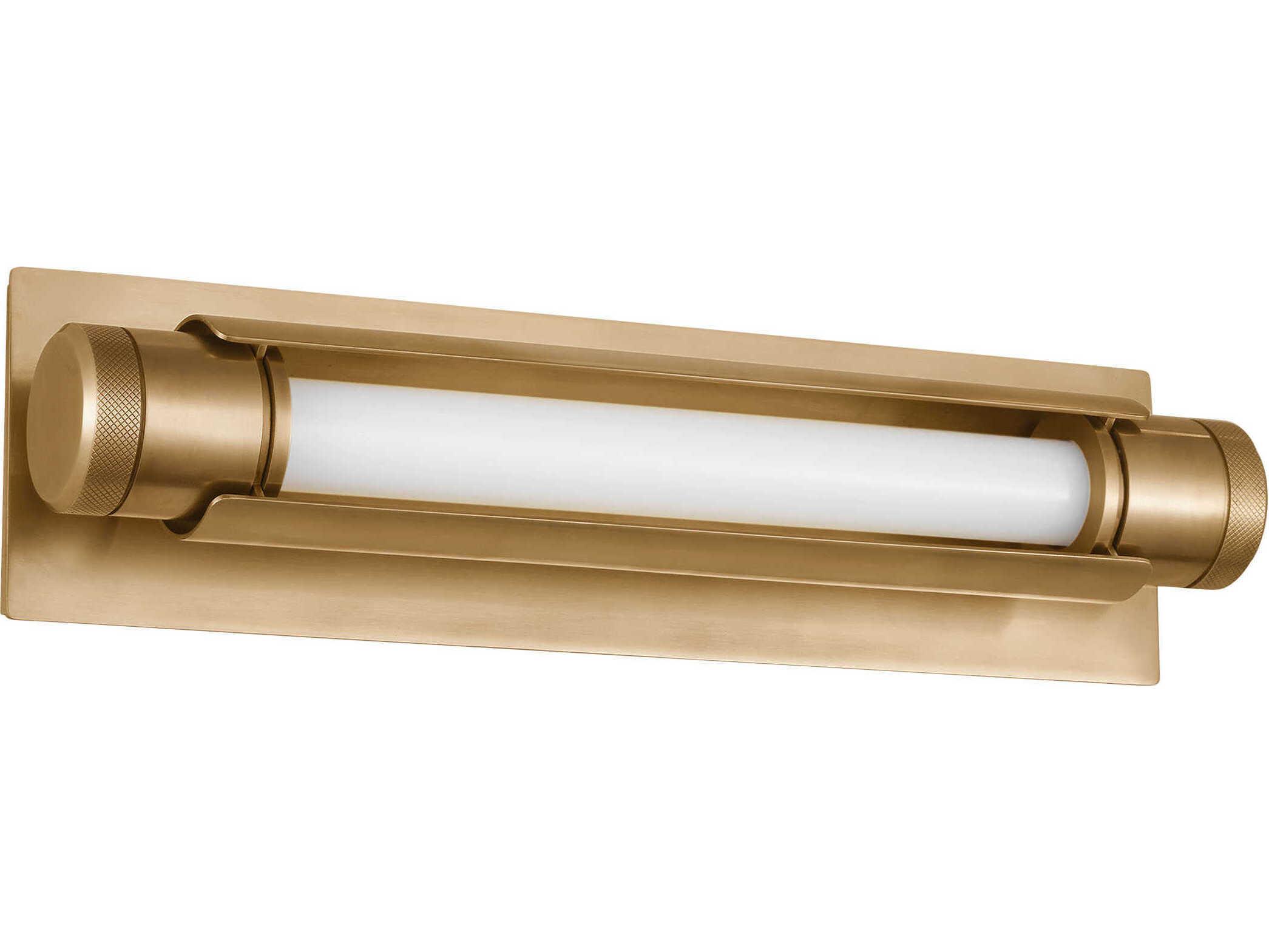 Visual Comfort Modern Capa 1-Light Hand Rubbed Antique Brass Vanity Light