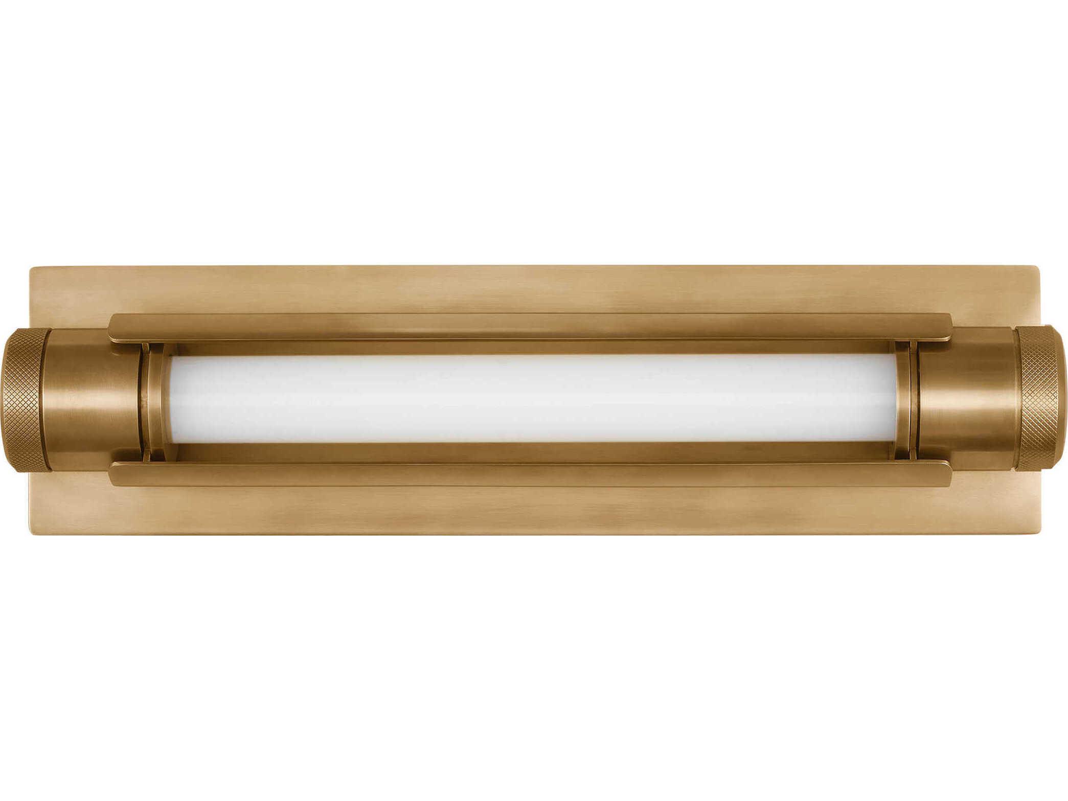 Visual Comfort Modern Capa 1-Light Hand Rubbed Antique Brass Vanity Light