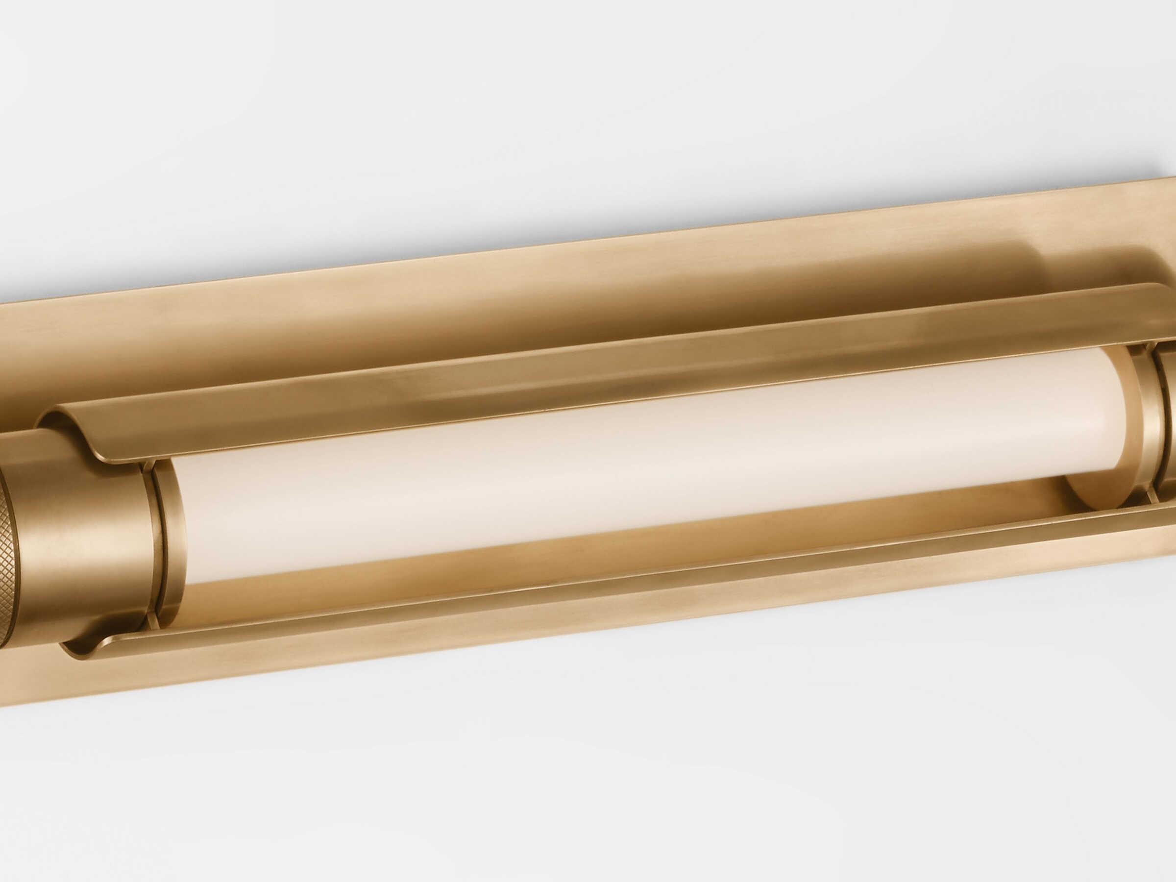 Visual Comfort Modern Capa 1-Light Hand Rubbed Antique Brass Vanity Light