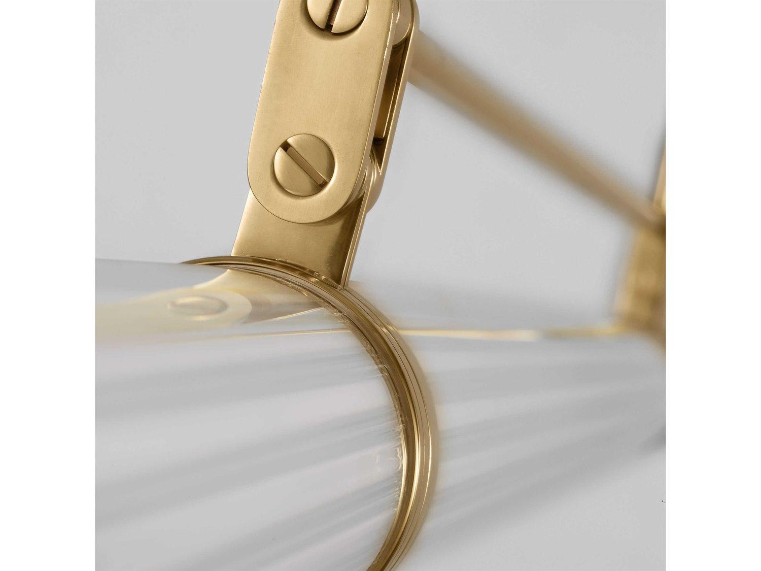 Visual Comfort Modern Alo 1-Light Polished Natural Brass Cylinder Linear Island Pendant