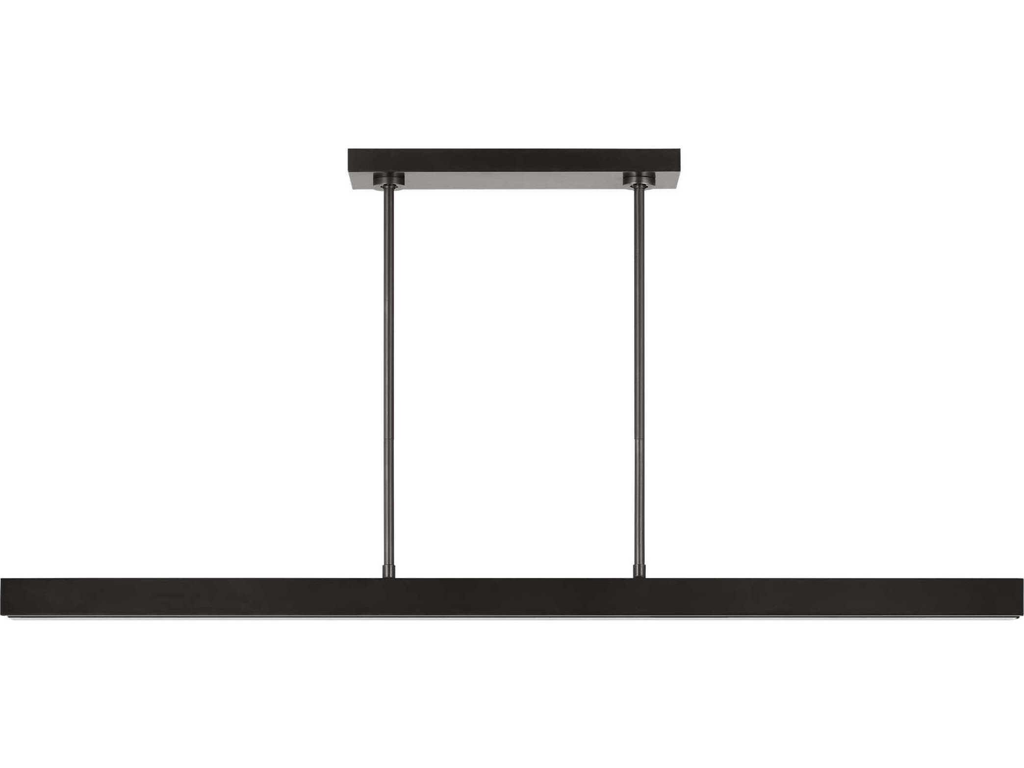 Visual Comfort Modern Maybeck 2-Light Bronze Linear Island Pendant