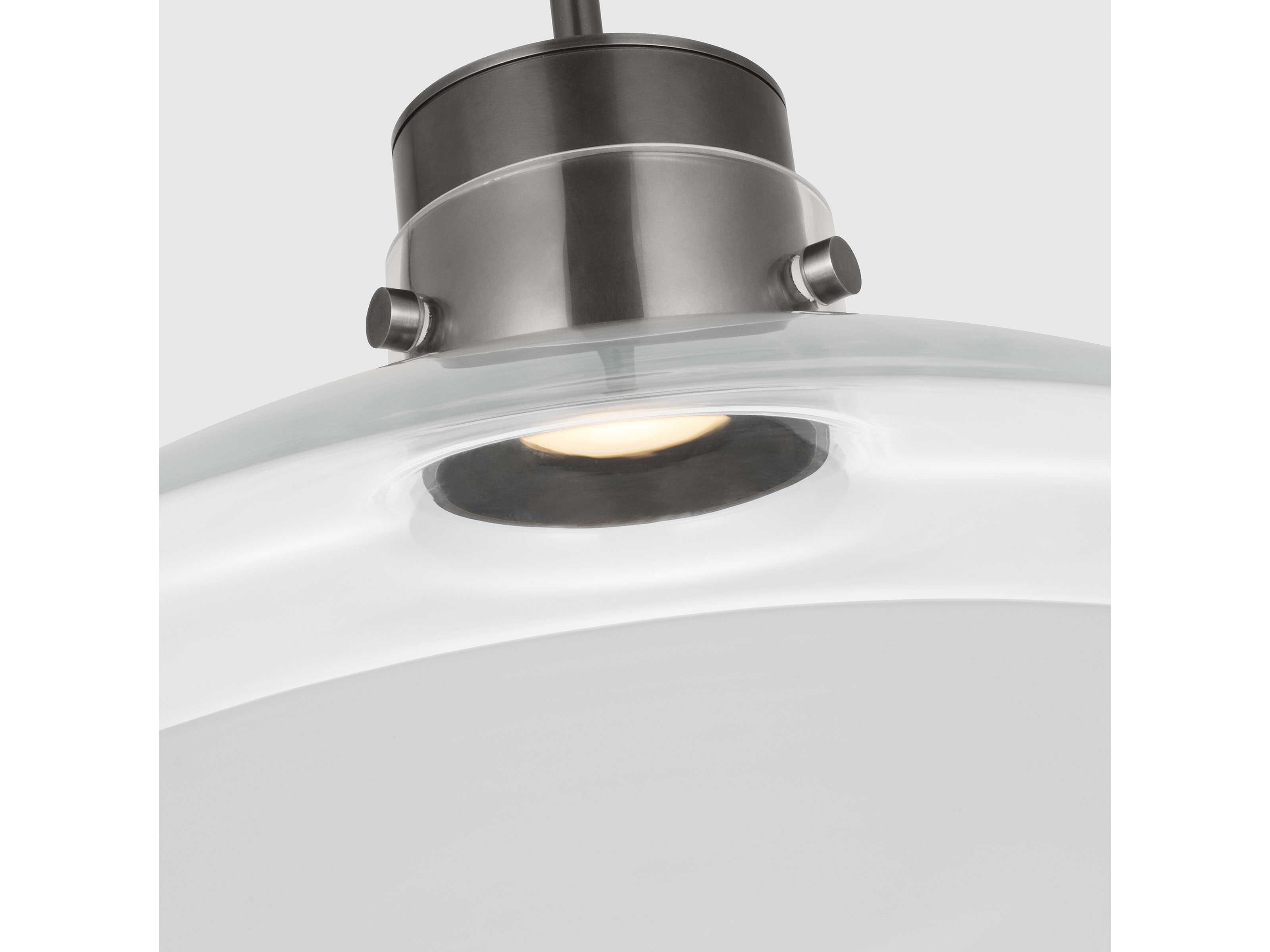 Visual Comfort Modern Morgan 1-Light Burnished Bronze Pendant