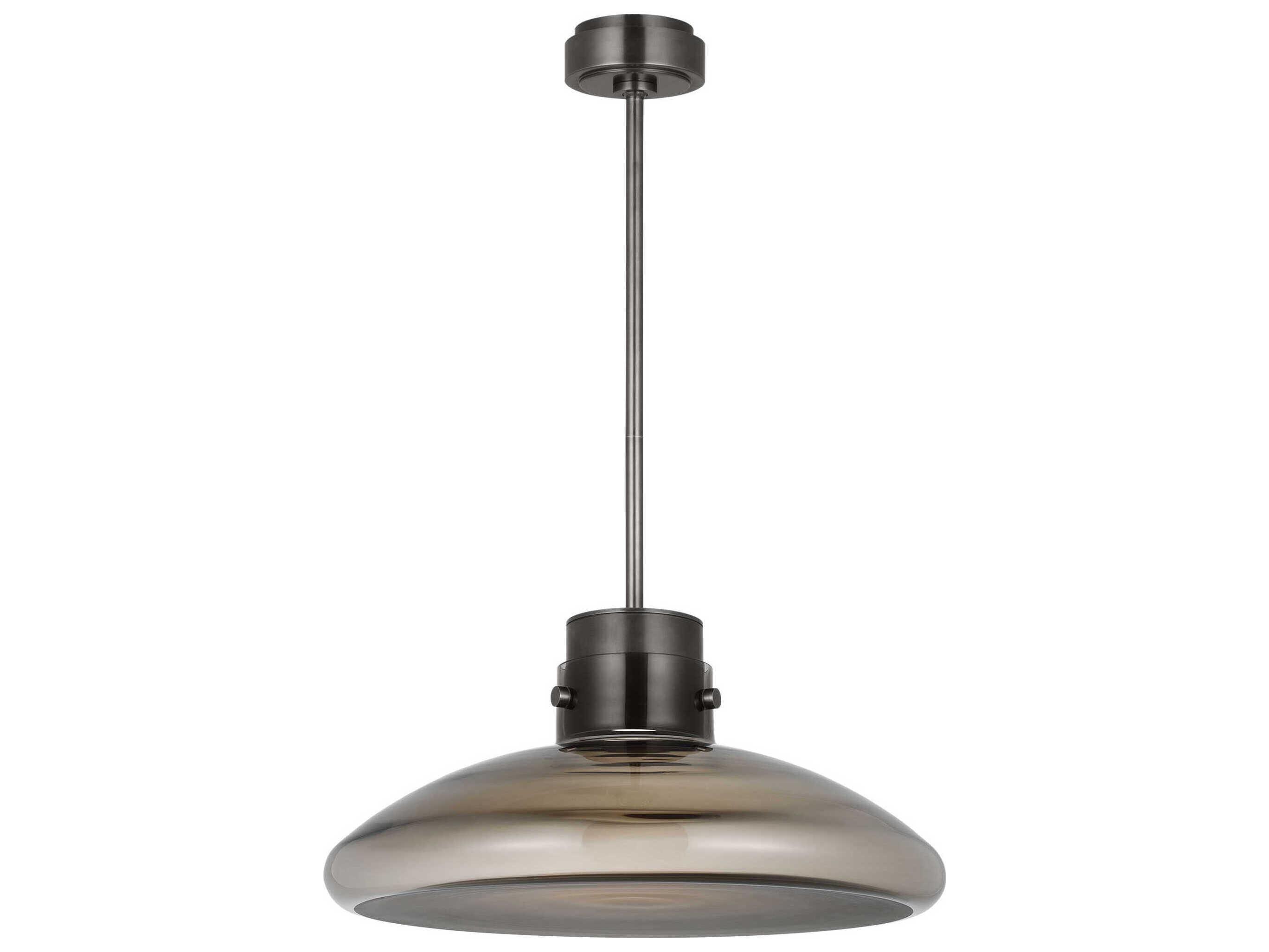 Visual Comfort Modern Morgan 1-Light Burnished Bronze Pendant
