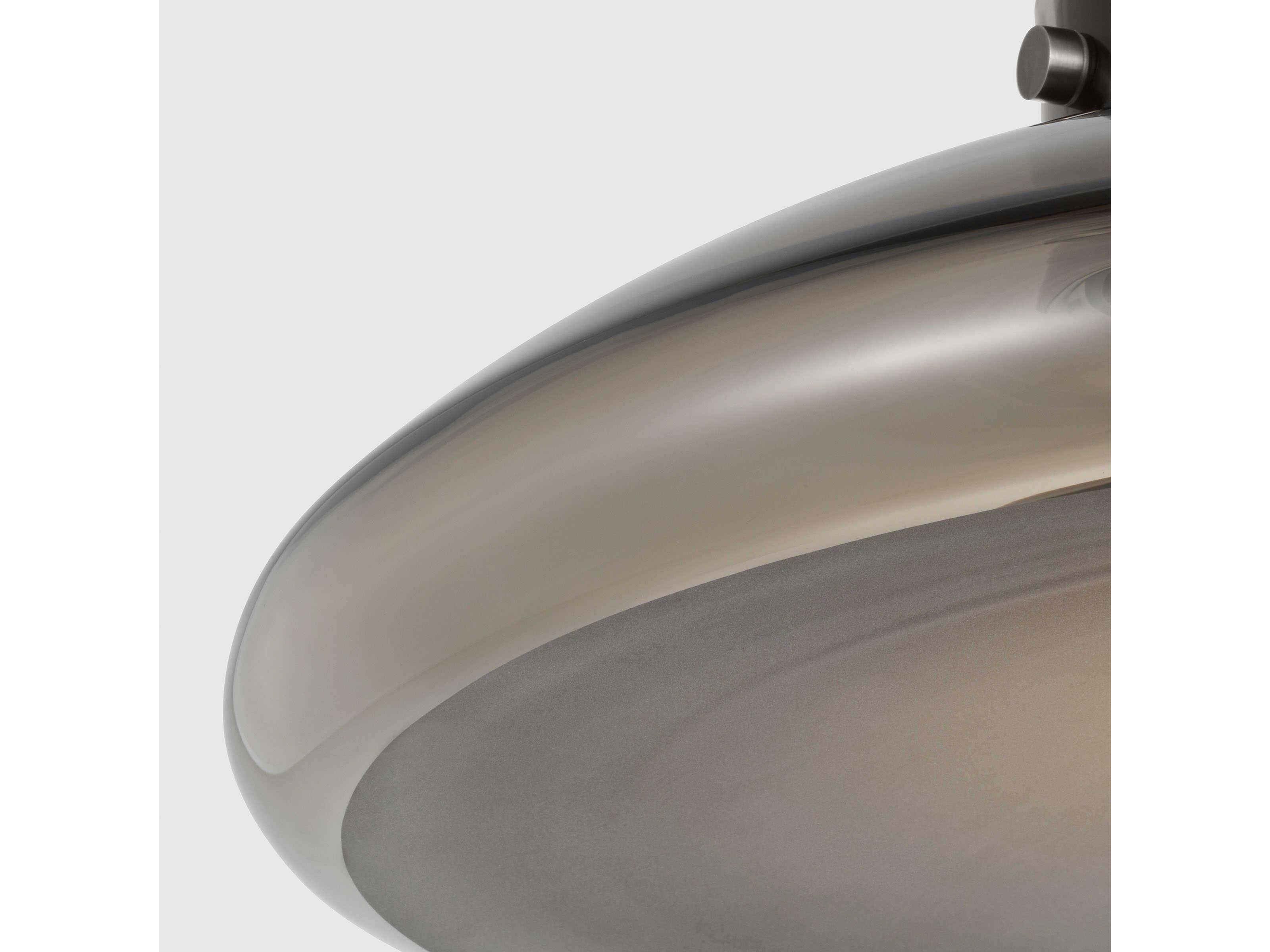 Visual Comfort Modern Morgan 1-Light Burnished Bronze Pendant