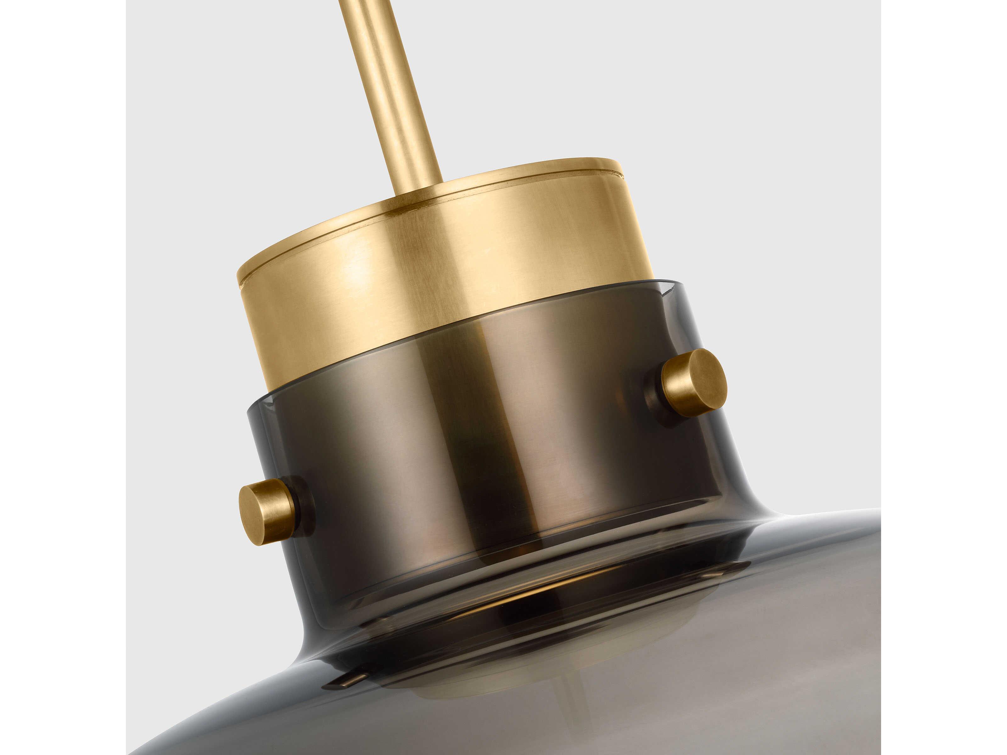 Visual Comfort Modern Morgan 1-Light Brass Pendant